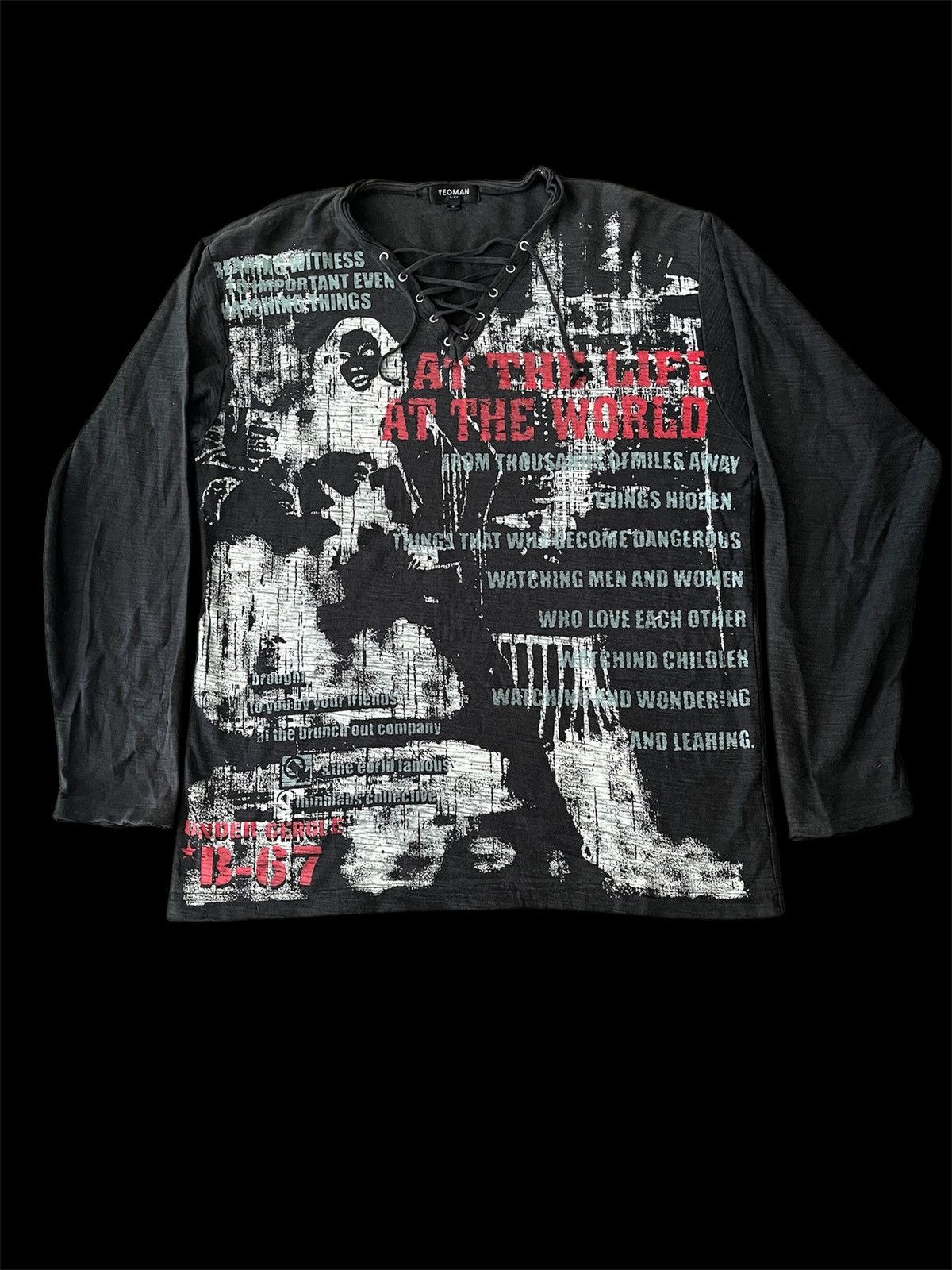 Hysteric Glamour × Japanese Brand × Vintage AT the Life AT The World Tee Size US L / EU 52-54 / 3 - 1 Thumbnail