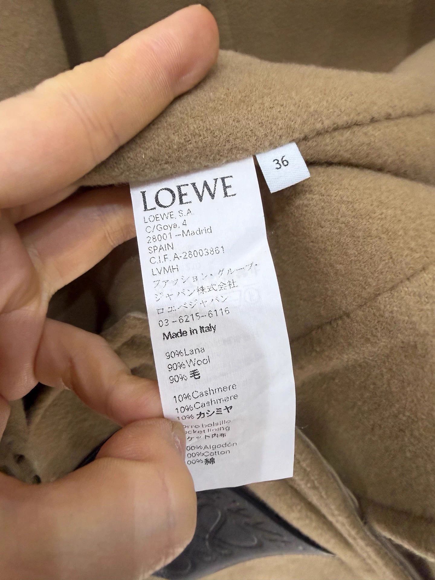 Loewe Loewe Brown DB Overcoat 99 New 36 Oversized Size XS / US 0-2 / IT 36-38 - 5 Thumbnail