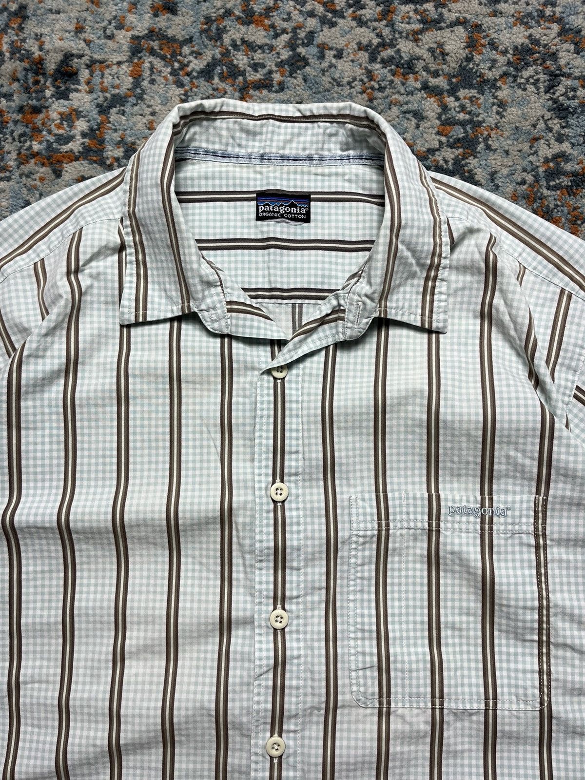 Patagonia × Vintage Vintage 90s Patagonia short sleeve shirt made in USA Size US XL / EU 56 / 4 - 7 Thumbnail