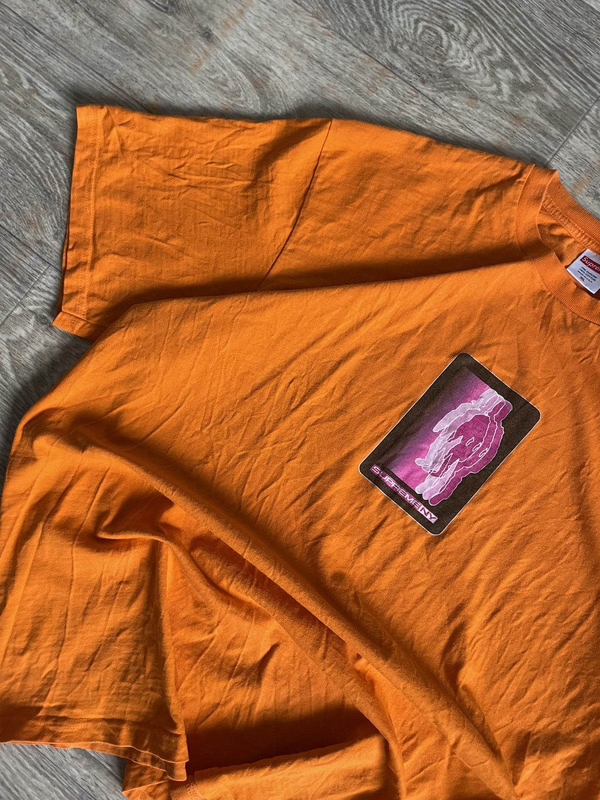 Supreme Supreme Blur T Shirt - Orange Size US XL / EU 56 / 4 - 6 Thumbnail