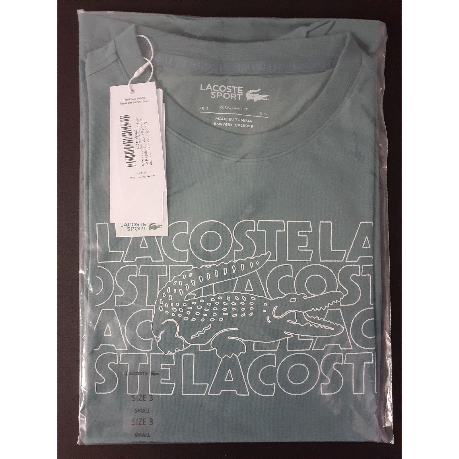 Lacoste Lacoste Men's Sports Performance Graphic Tee Shirt, Hydro S Size US S / EU 44-46 / 1 - 2 Thumbnail