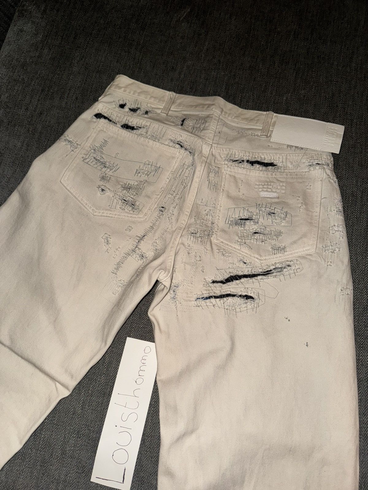 Maison Margiela × Supreme Supreme x MM6 Maison Margiela Distressed Loose Fit jean Size US 30 / EU 46 - 3 Thumbnail