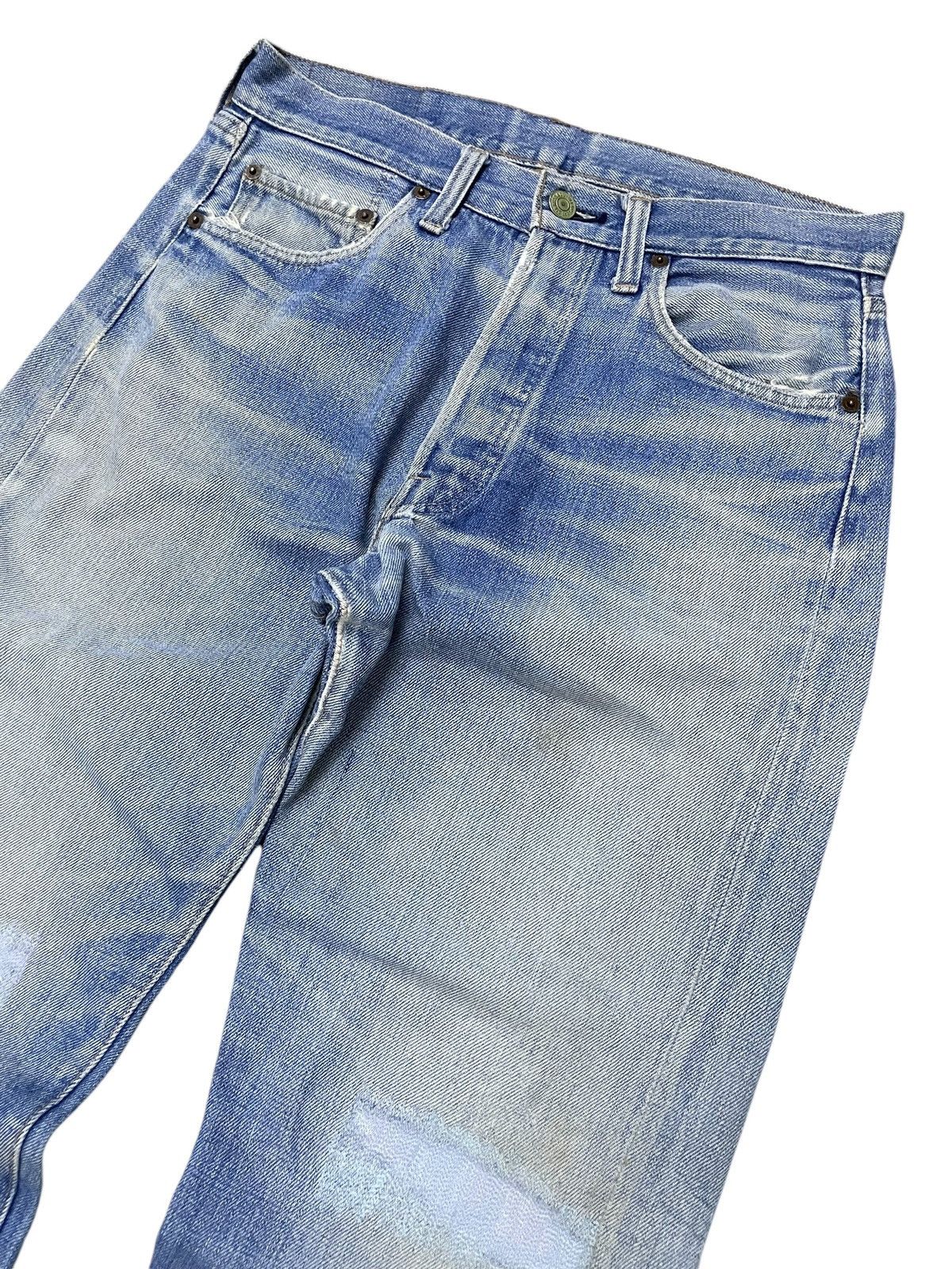 Levi's 60s Levis 501 Rindem Blank R Selvedge Top Button #6 Jeans Size US 30 / EU 46 - 4 Thumbnail