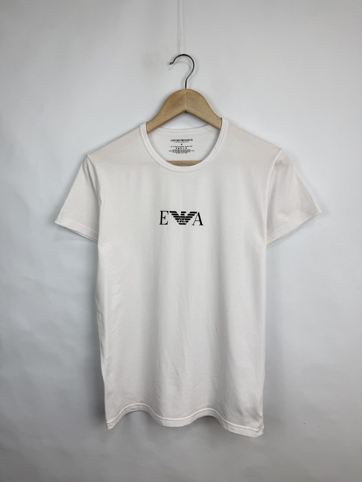 Emporio Armani 🇮🇹 Emporio Armani Luxury T-Shirt Underwear Minimal Eagle GA Size US M / EU 48-50 / 2 - 6 Thumbnail