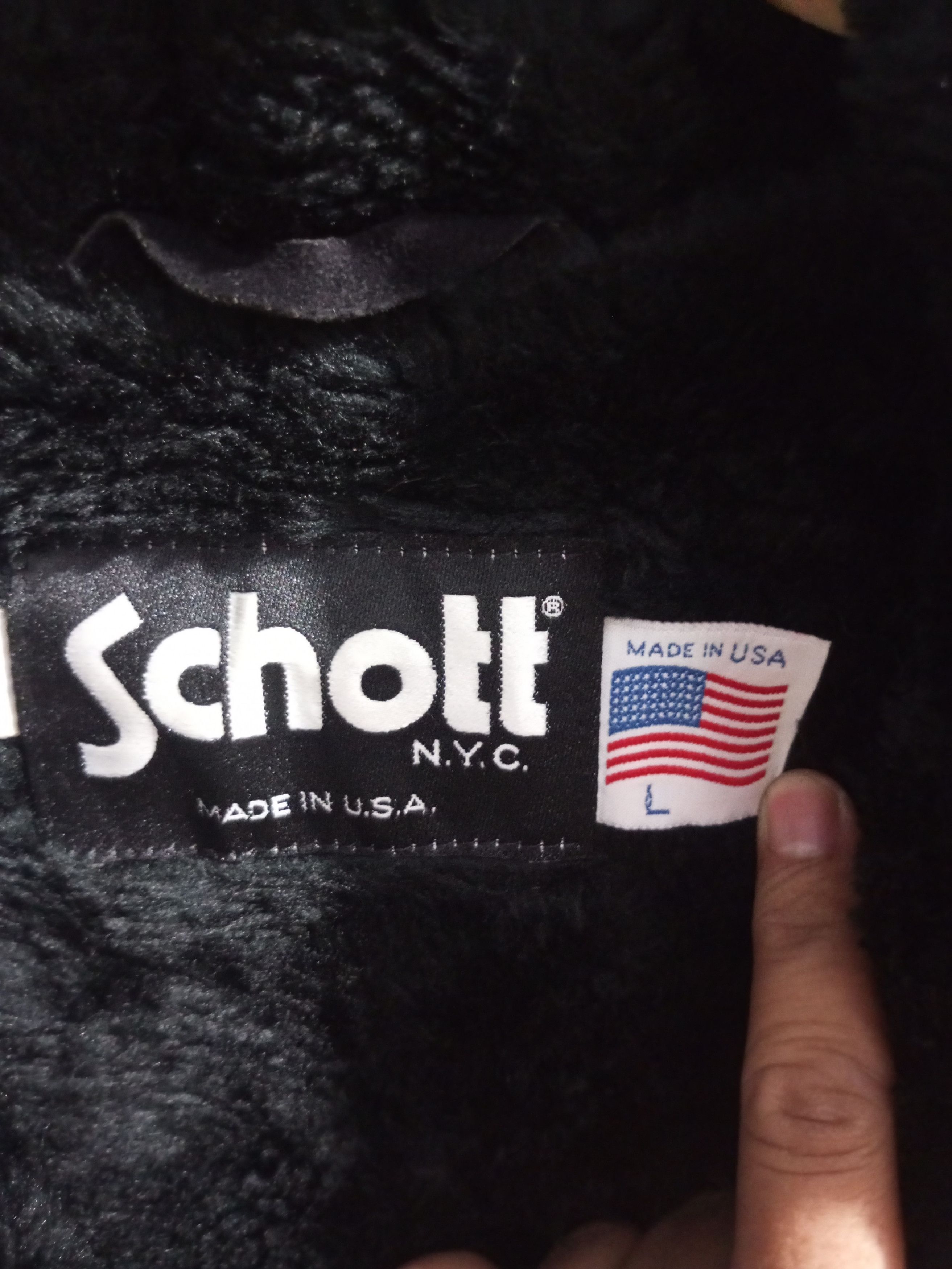 Schott × Vintage Vintage schott sherpa parka jacket Size US L / EU 52-54 / 3 - 9 Thumbnail