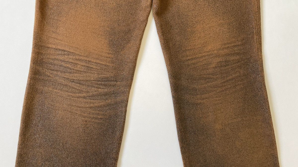 Maison Margiela Early 2000s Cracked Leather Effect Utility Trousers Size US 34 / EU 50 - 21 Thumbnail