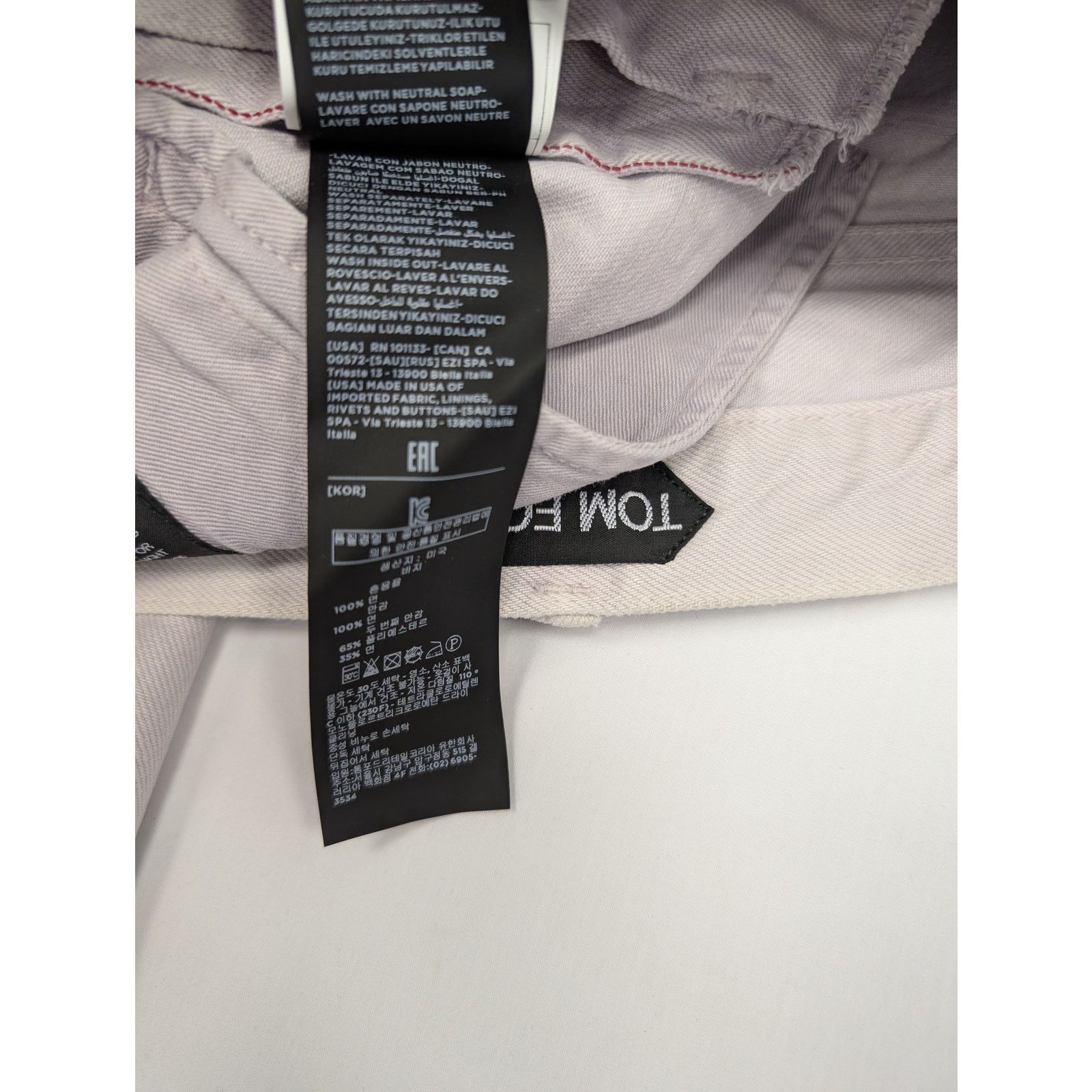 Tom Ford o1rshd1 Slim Denim Jeans in Dirty White Size US 30 / EU 46 - 22 Thumbnail