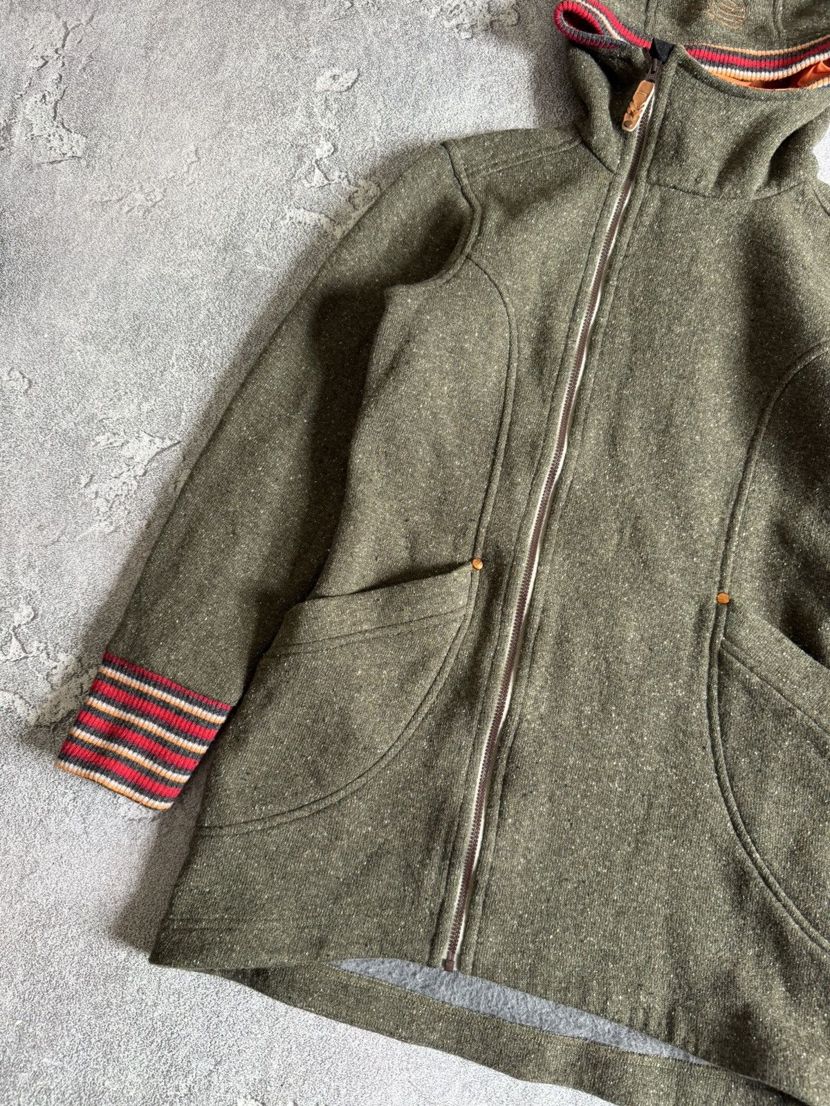 Designer State of elevenate XS zip wool hooded jacket gorpcore warm Size XS / US 0-2 / IT 36-38 - 8 Thumbnail