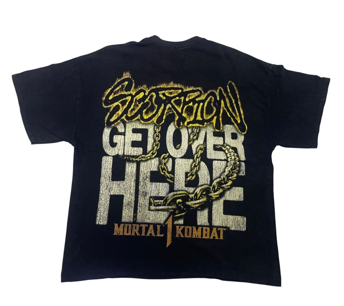 GOAT Crew Vintage Mortal Kombat Get Over Here Shirt Tee Size US XL / EU 56 / 4 - 3 Thumbnail