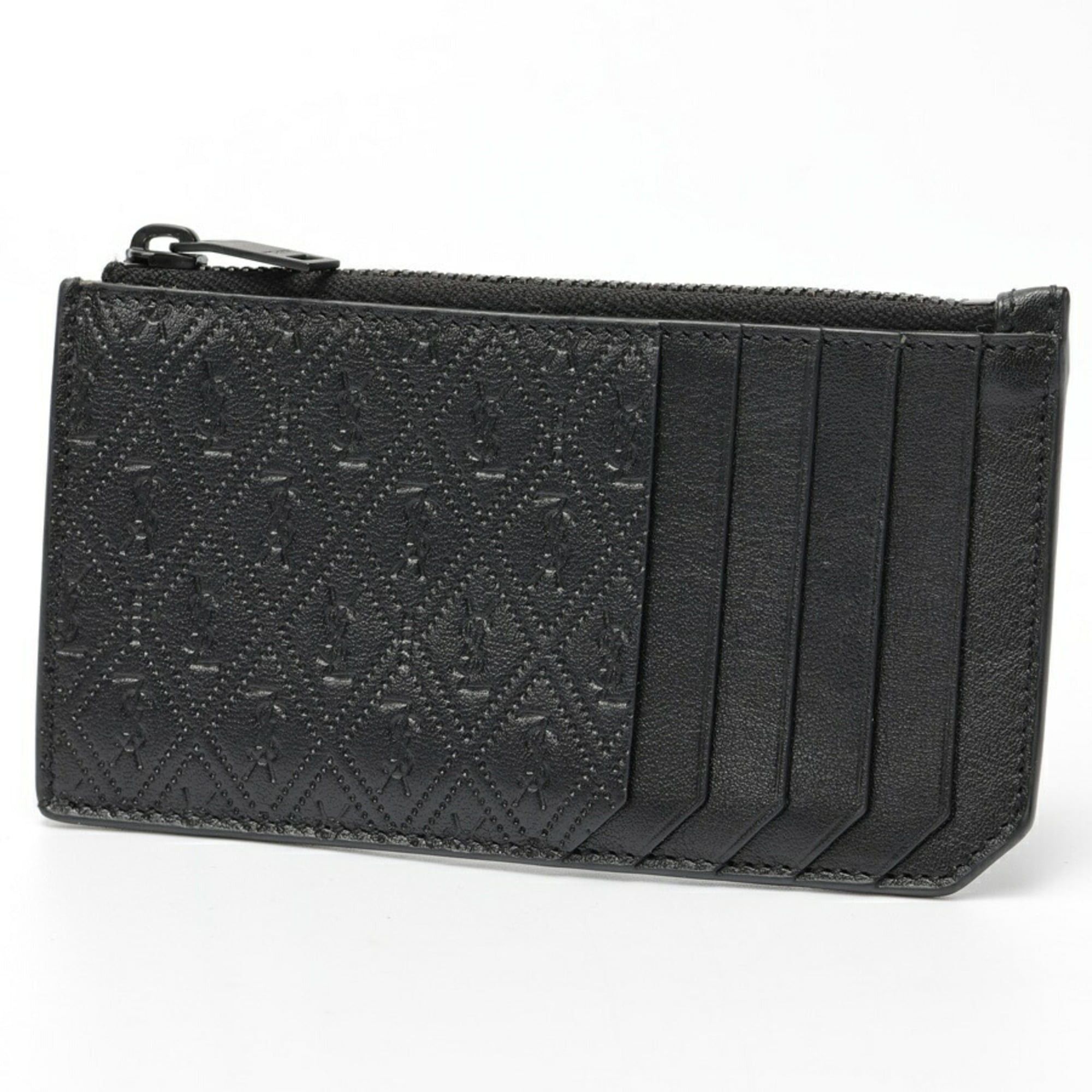 Saint Laurent Paris Saint Laurent zip card holder case 647149, leather, black Size ONE SIZE - 1 Thumbnail