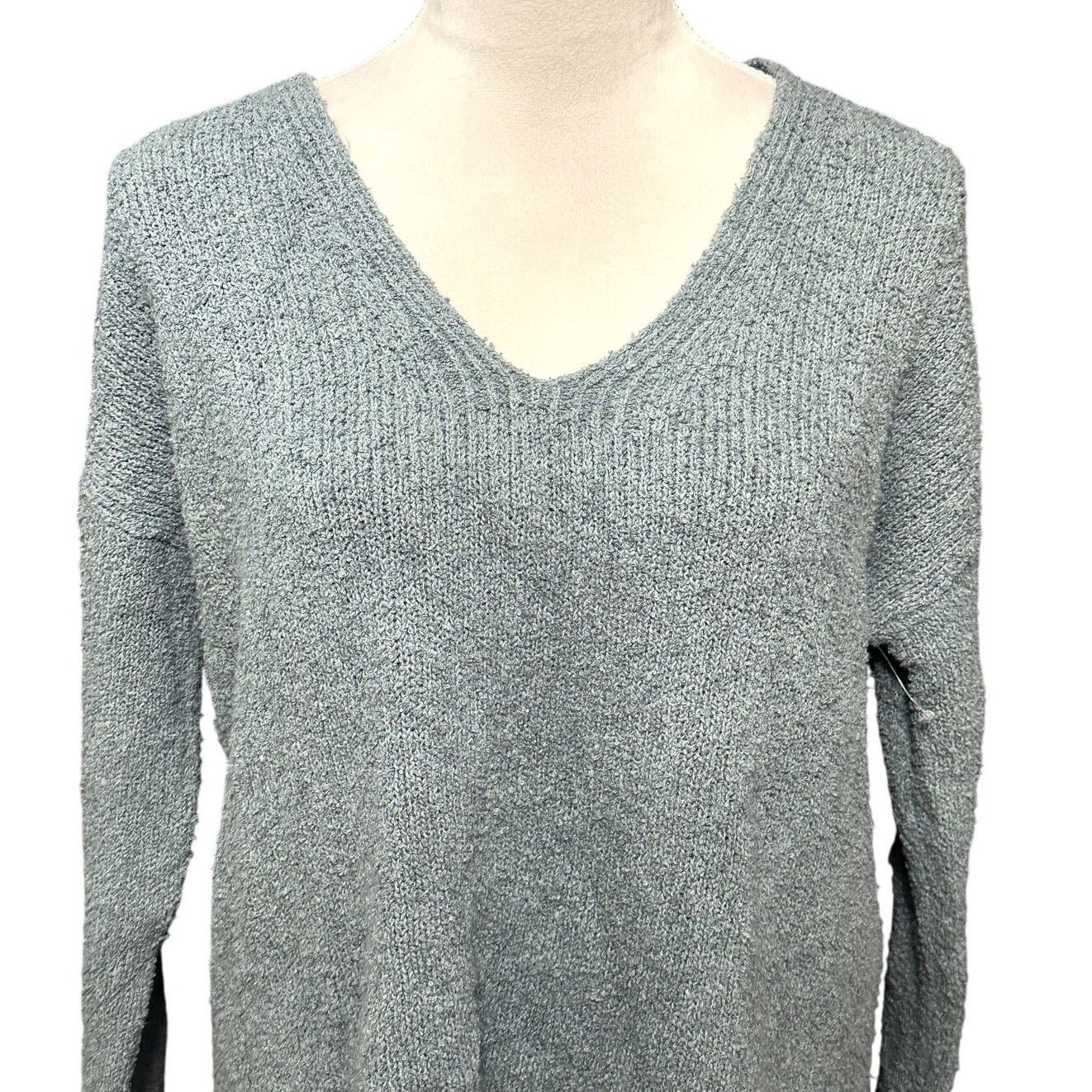 Eileen Fisher Eileen Fisher Oversized Sweater V Neckline Blue Women's XXS Size XXS / US 00 / IT 34 - 2 Thumbnail