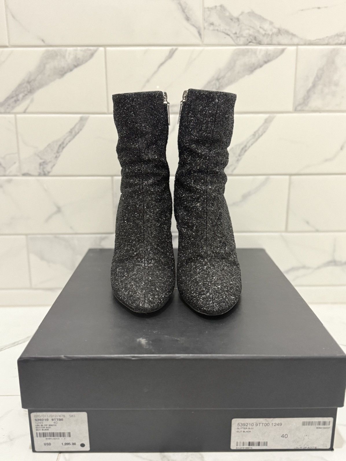 Saint Laurent Paris Saint Laurent Lou Glitter Ankle Boot Size US 9 / IT 39 - 7 Thumbnail