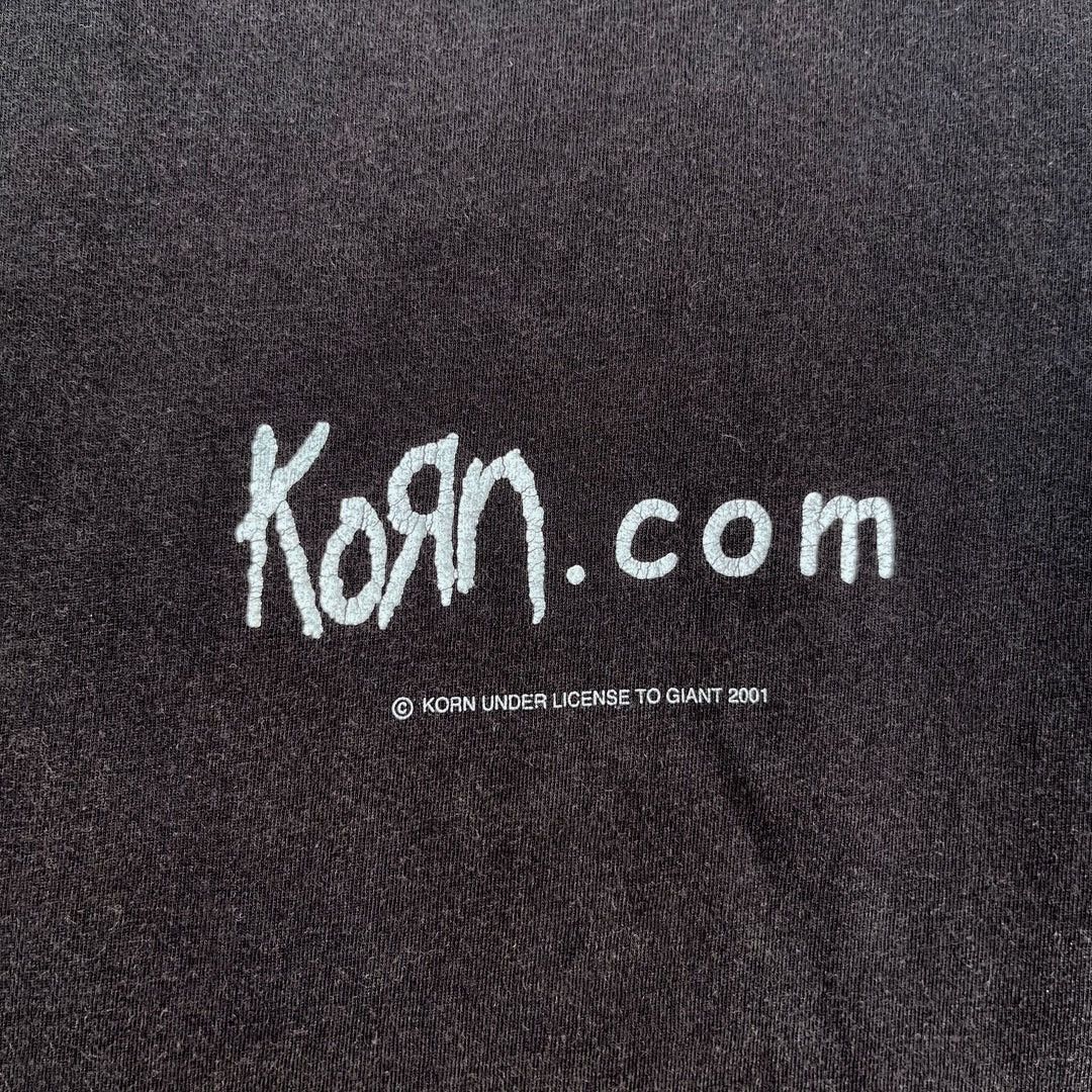Band Tees × Giant × Vintage Korn 2001 Vintage Issues Tour Giant Band Merch Rare T-Shirt Size US L / EU 52-54 / 3 - 4 Thumbnail
