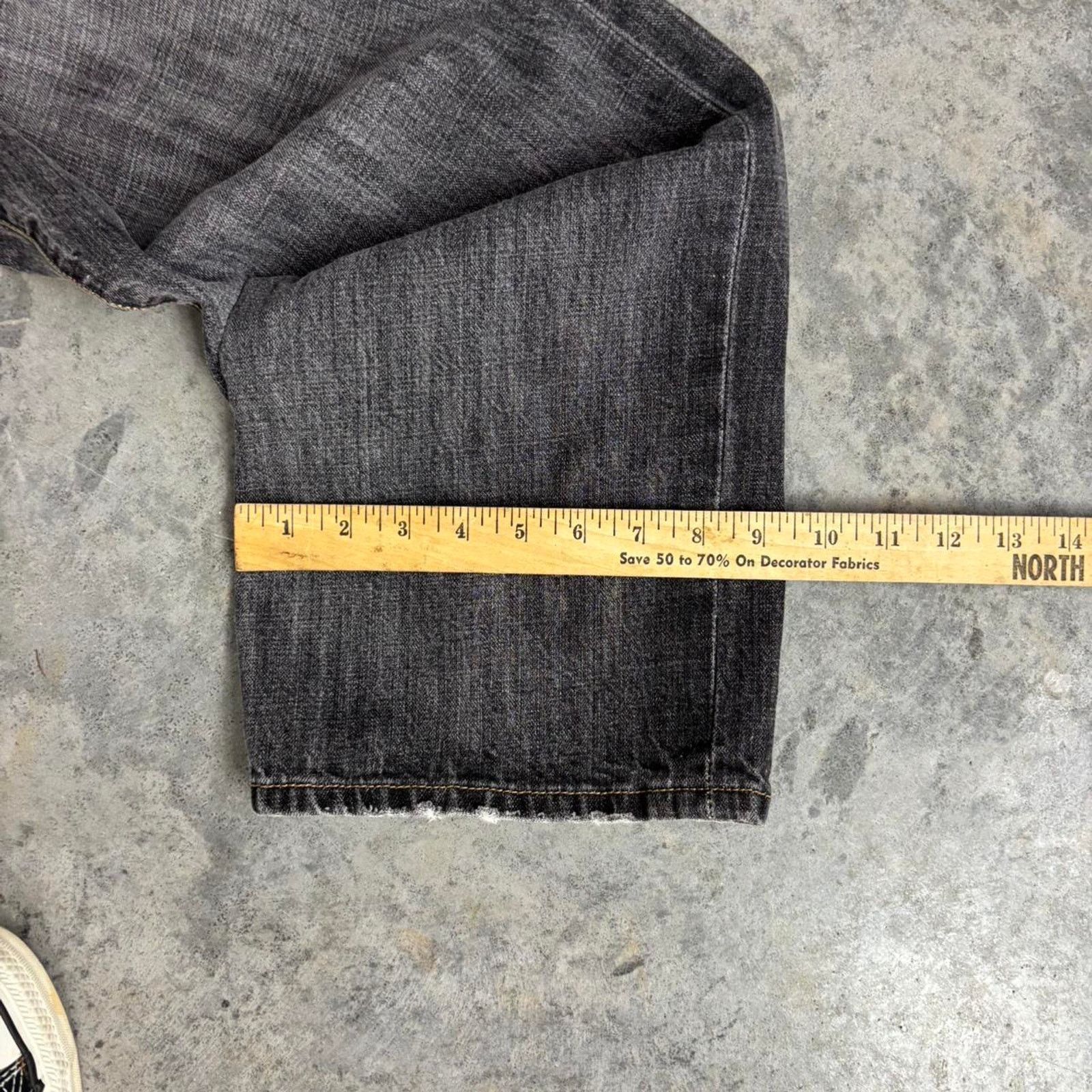 Calvin Klein Y2K Calvin Klein Baggy Loose Fit Faded Black Jeans Size US 35 - 7 Thumbnail