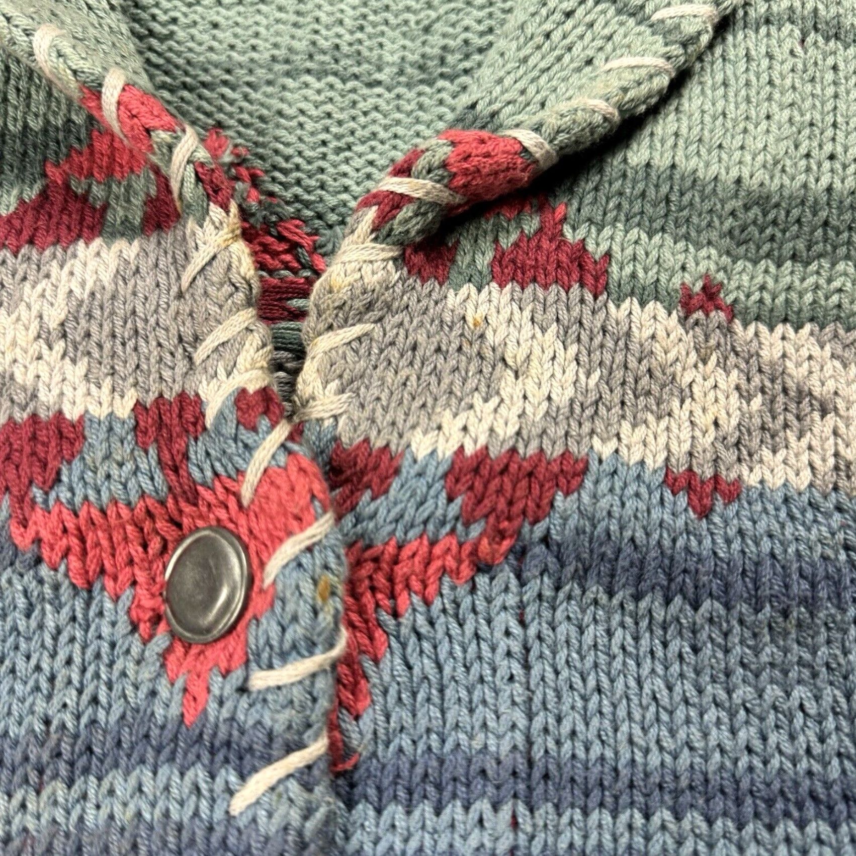 Eddie Bauer VTG Eddie Bauer Cotton Aztec Southwestern Vest Shirt Women L Multicolor 90s Navajo Themes Button Sleeveless Regular Fit Size L / US 10 / IT 46 - 4 Thumbnail