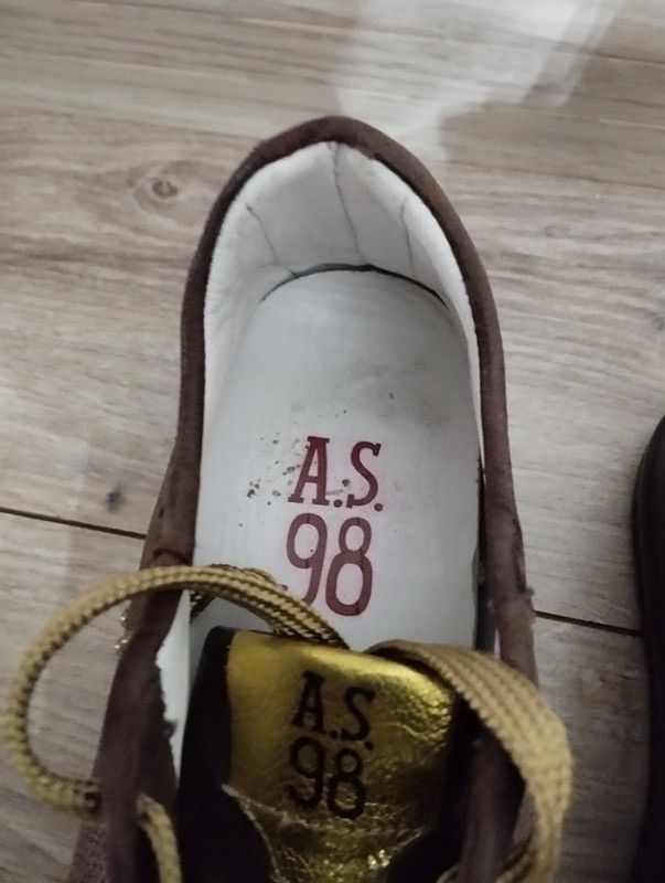 A.S.98 AS 98 Air Step size 37 leather brown sneakers Size US 7 / IT 37 - 5 Thumbnail