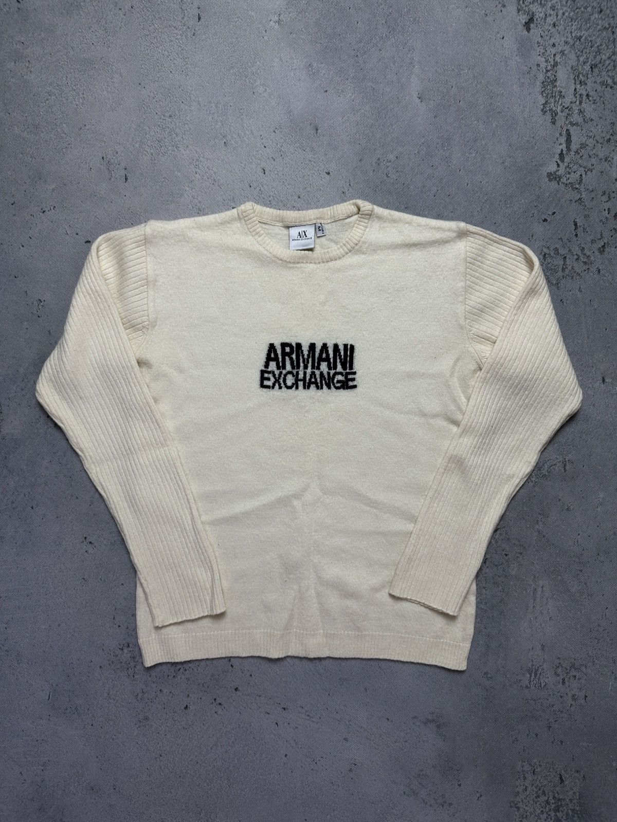 Armani Exchange Armani Exchange Vintage Women Ribbed Wool Italy 90s Sweater Size S / US 4 / IT 40 - 2 Thumbnail