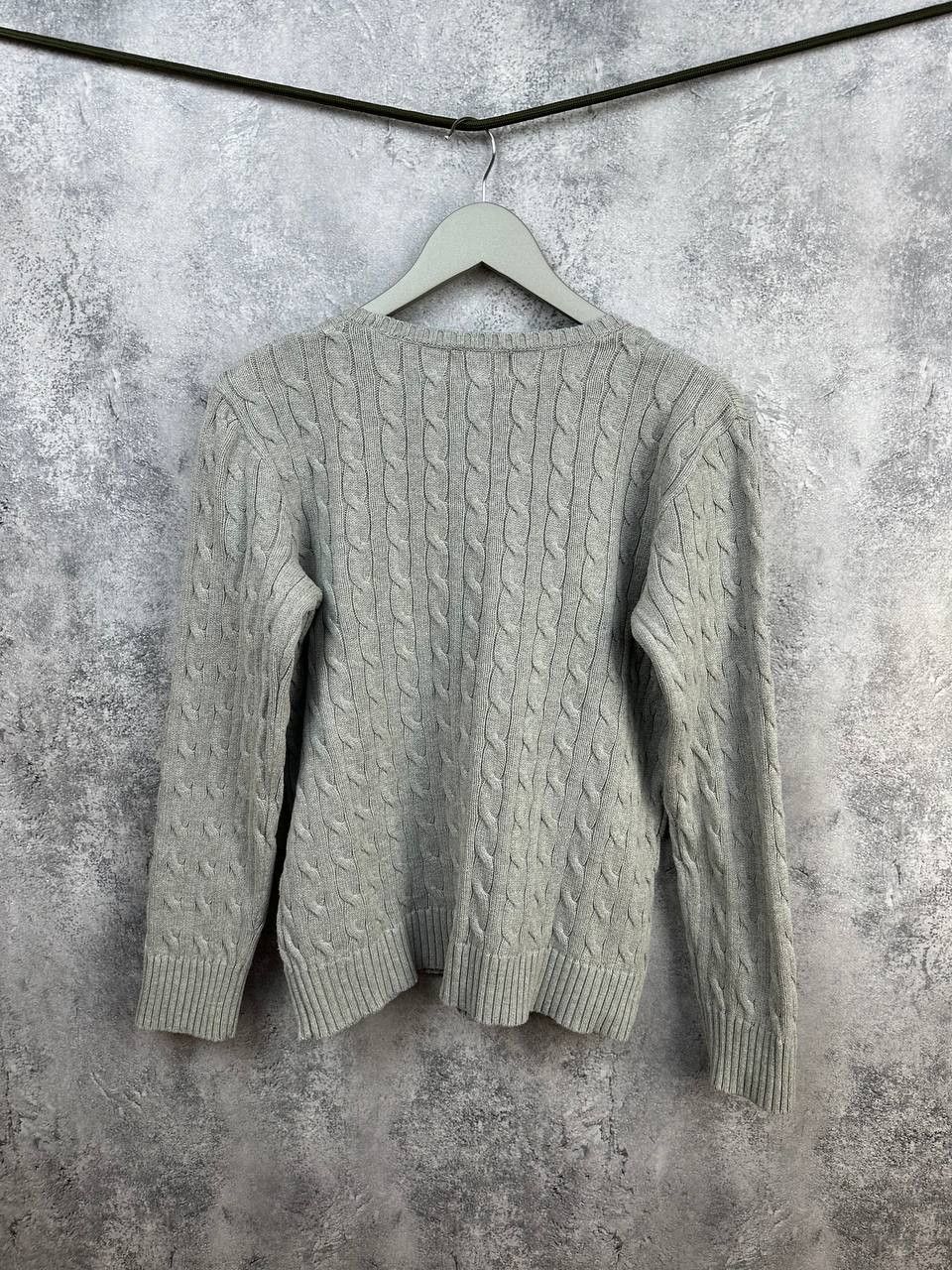 Polo Ralph Lauren Polo Ralph Lauren Cable Knit Crew Neck Sweater Gray LS Size XL / US 12-14 / IT 48-50 - 2 Thumbnail