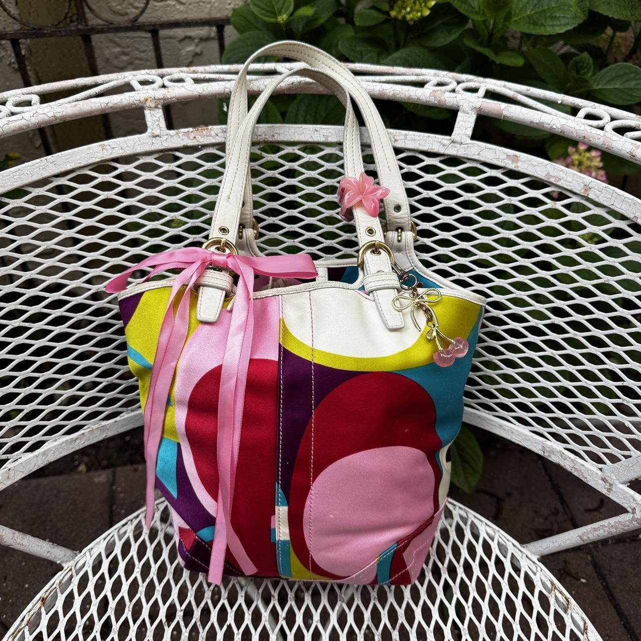 Coach Rare Y2K Colorful Satin Coach Mini Tote Size ONE SIZE - 1 Thumbnail