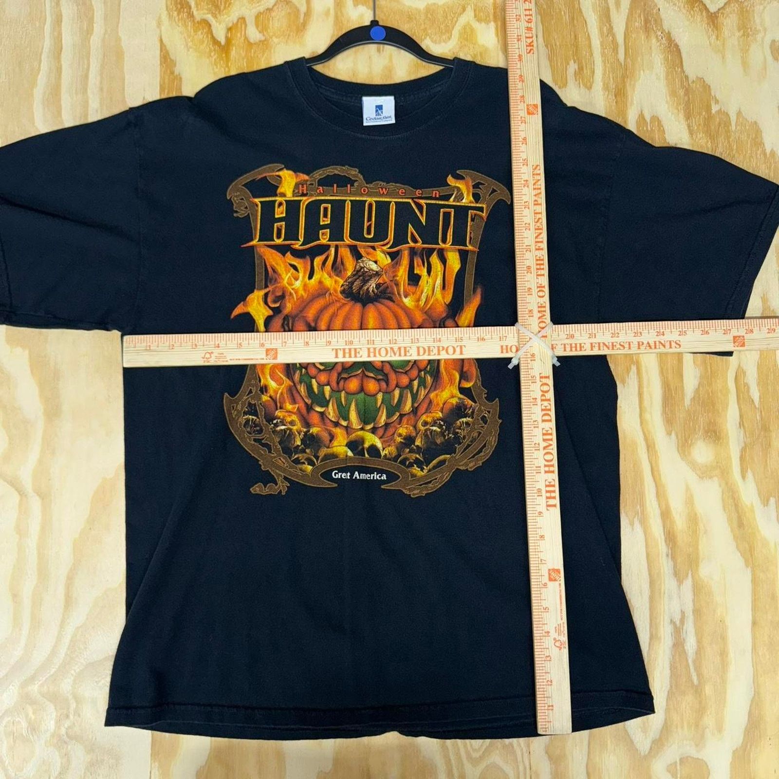 Vintage XL - Vintage halloween haunt great america theme park tshirt Size US XL / EU 56 / 4 - 2 Thumbnail