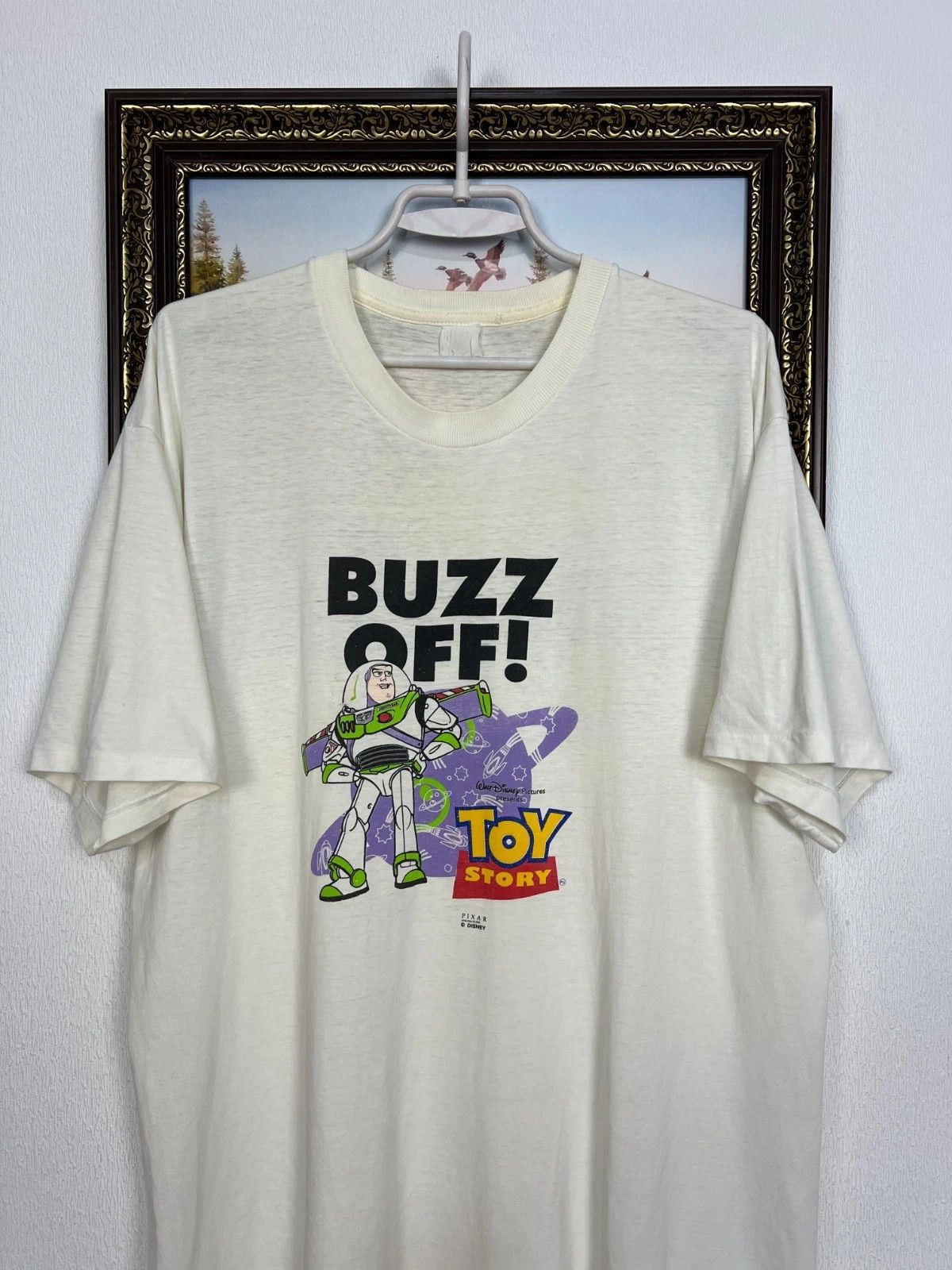 Vintage Vintage 90's Toy Story Buzz Lightyear Over Print Shirt Tee Size US L / EU 52-54 / 3 - 2 Thumbnail