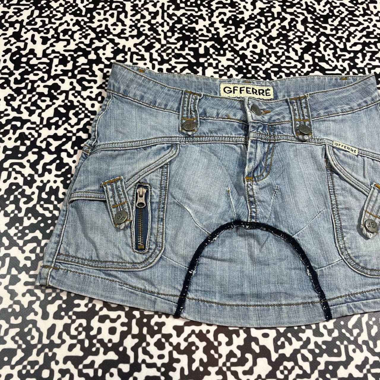 GF Ferre Vintage 90s GF Ferre Japanese Retro Mini Skirt Y2K Style Size 28" / US 6 / IT 42 - 6 Thumbnail