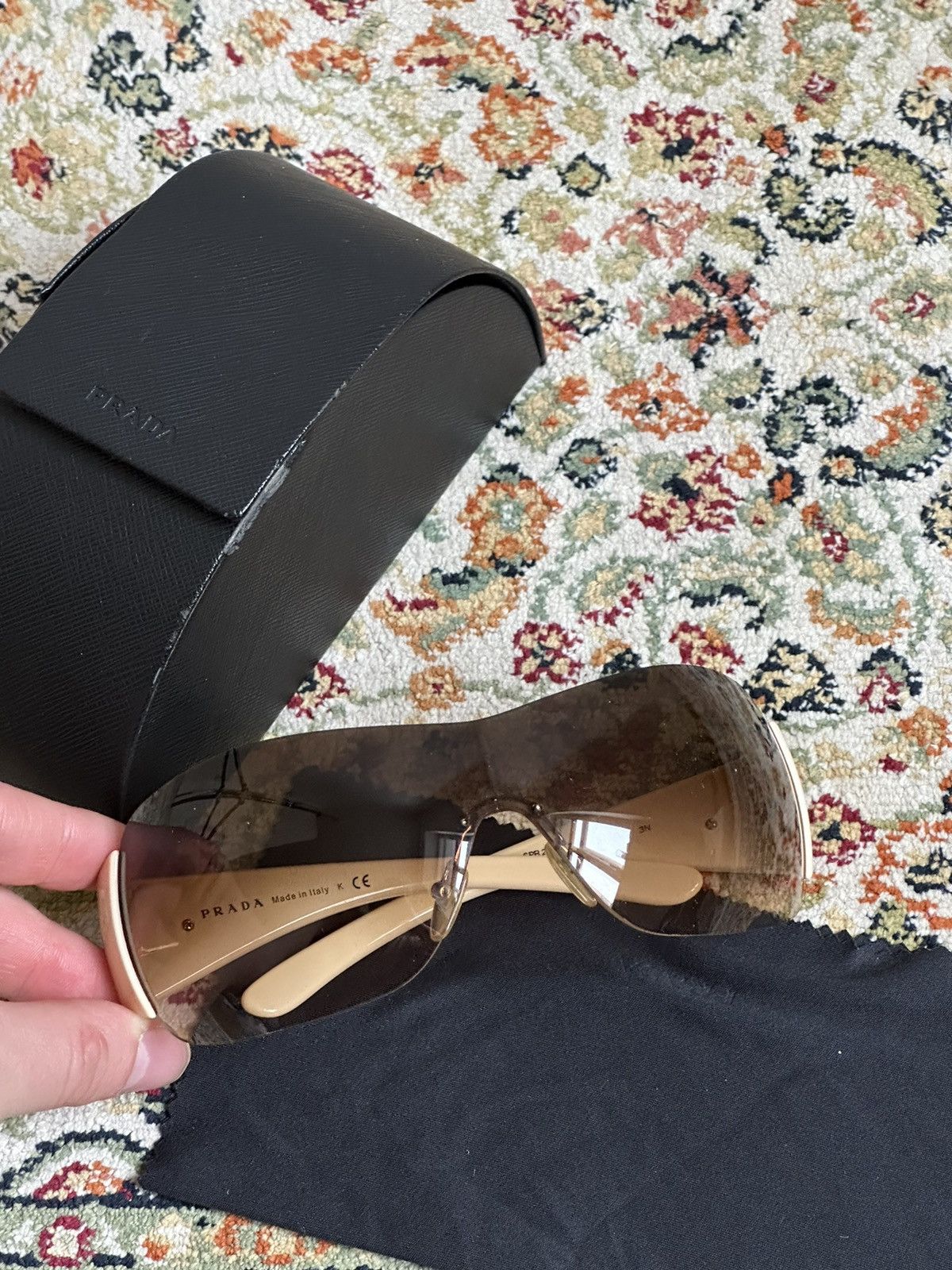 Prada Vintage Archive Rare Early 00s Luxury Mask Sunglasses