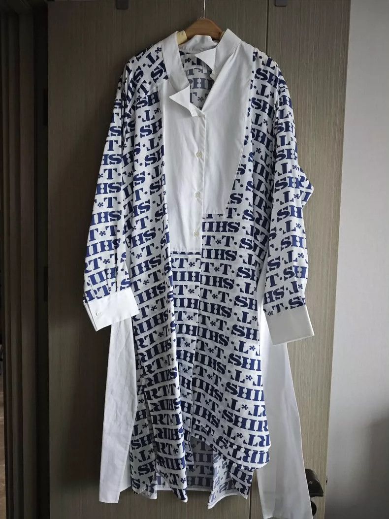Loewe LOEWE SS22 Colorblock Shirt Dress- dmc Size US 38 / EU 54 - 1 Thumbnail