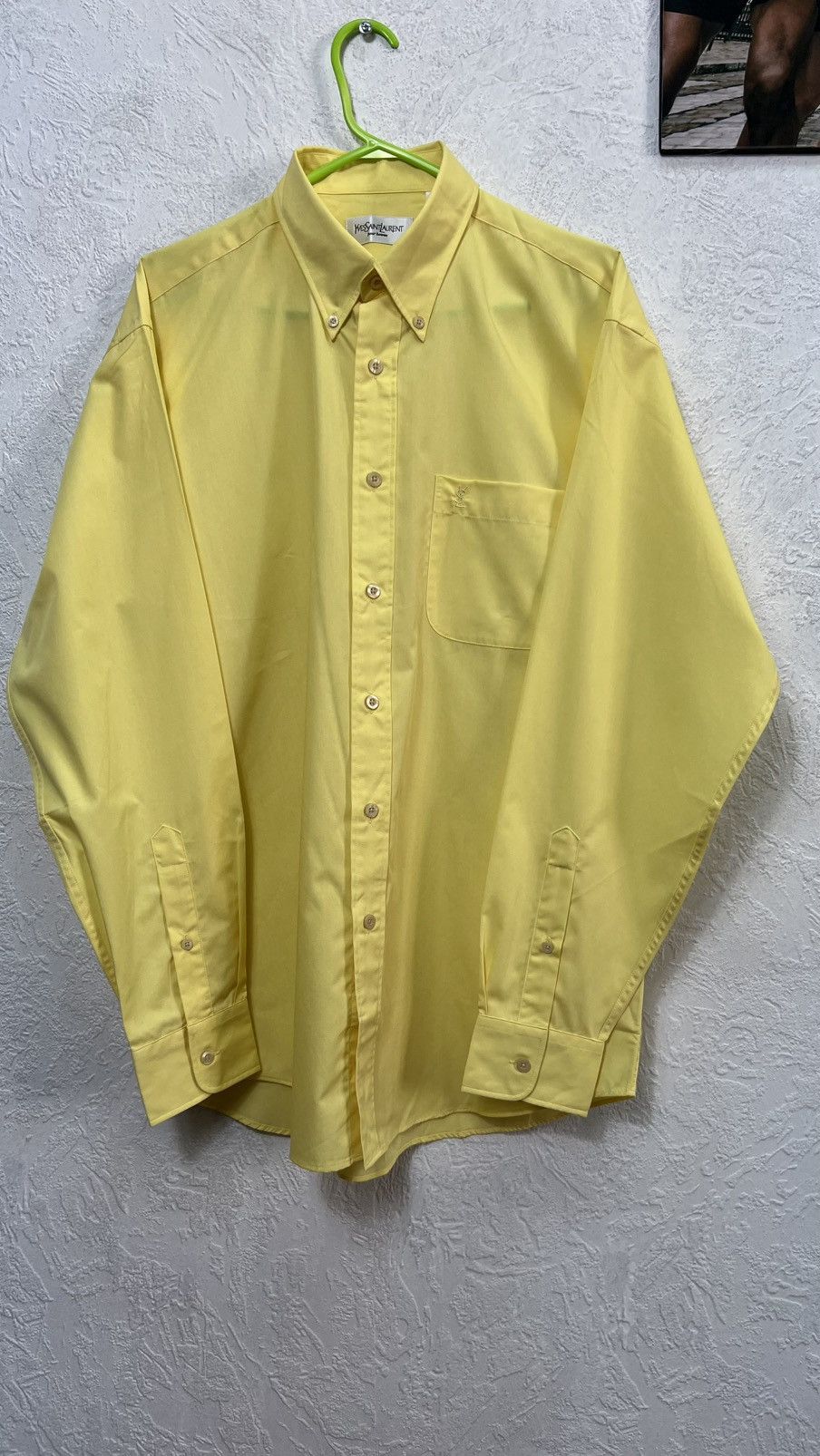 Yves Saint Laurent Ysl vintage yellow pocket shirt Size US M / EU 48-50 / 2 - 1 Thumbnail