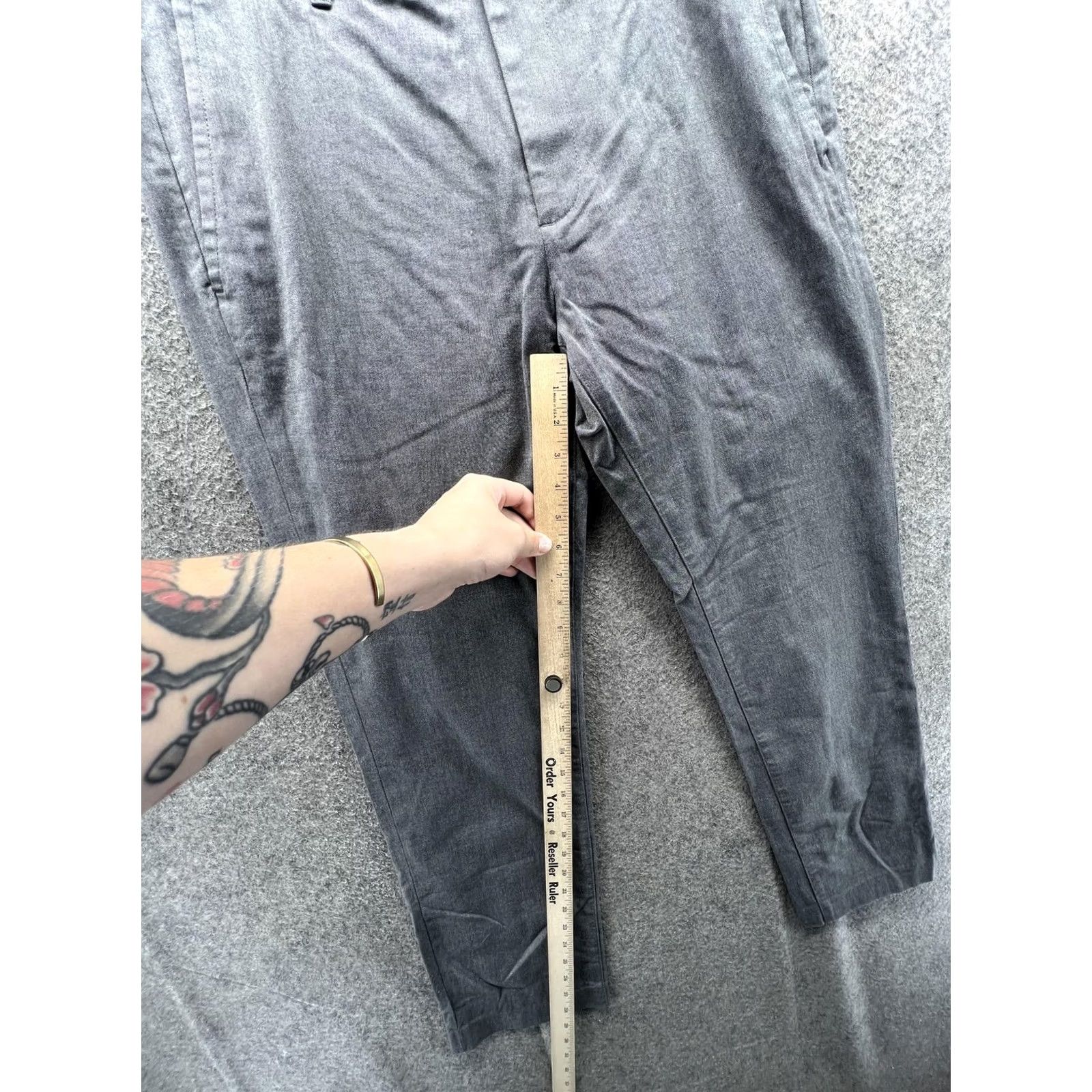 Bonobos Bonobos Pants Mens 32x30 Gray Chino Stretch Slim Fit Tapered Office Casual Flat Front Pockets Size US 32 / EU 48 - 6 Thumbnail