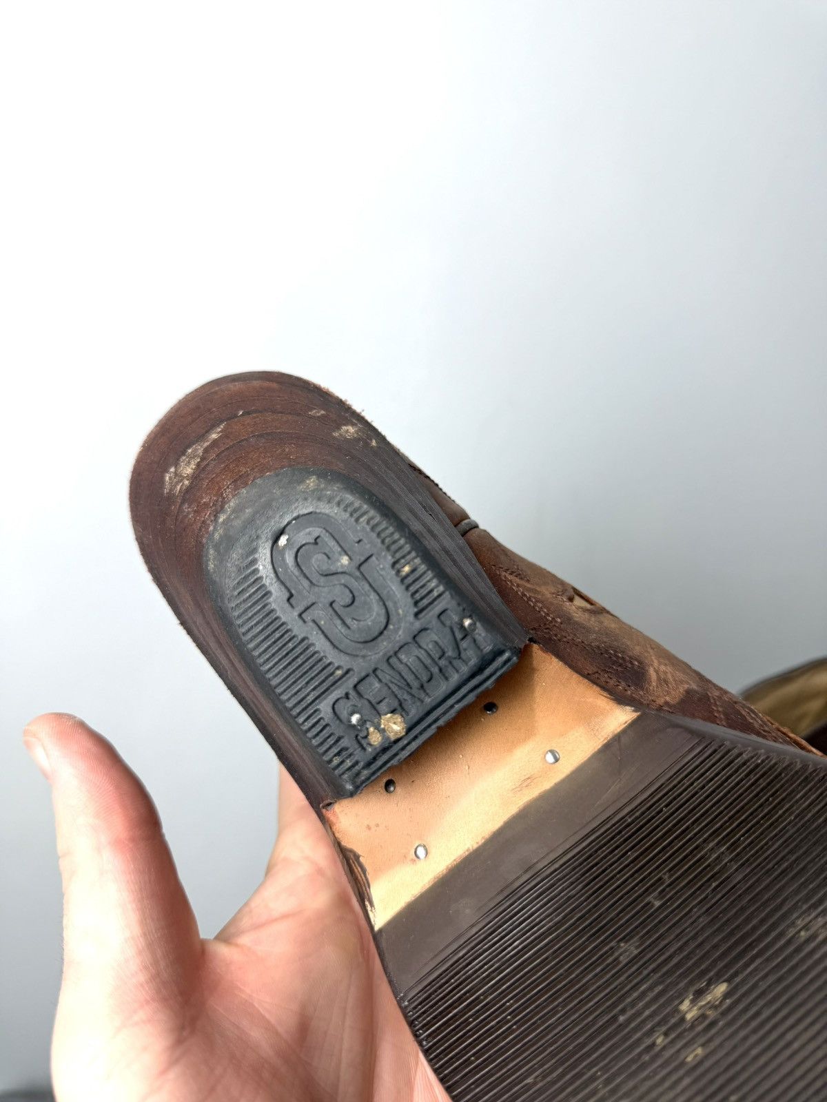 Cowboy Equipment 💥Rare! Vintage Sendra Western Leather Cowboy Boots Size US 6 / IT 36 - 8 Thumbnail