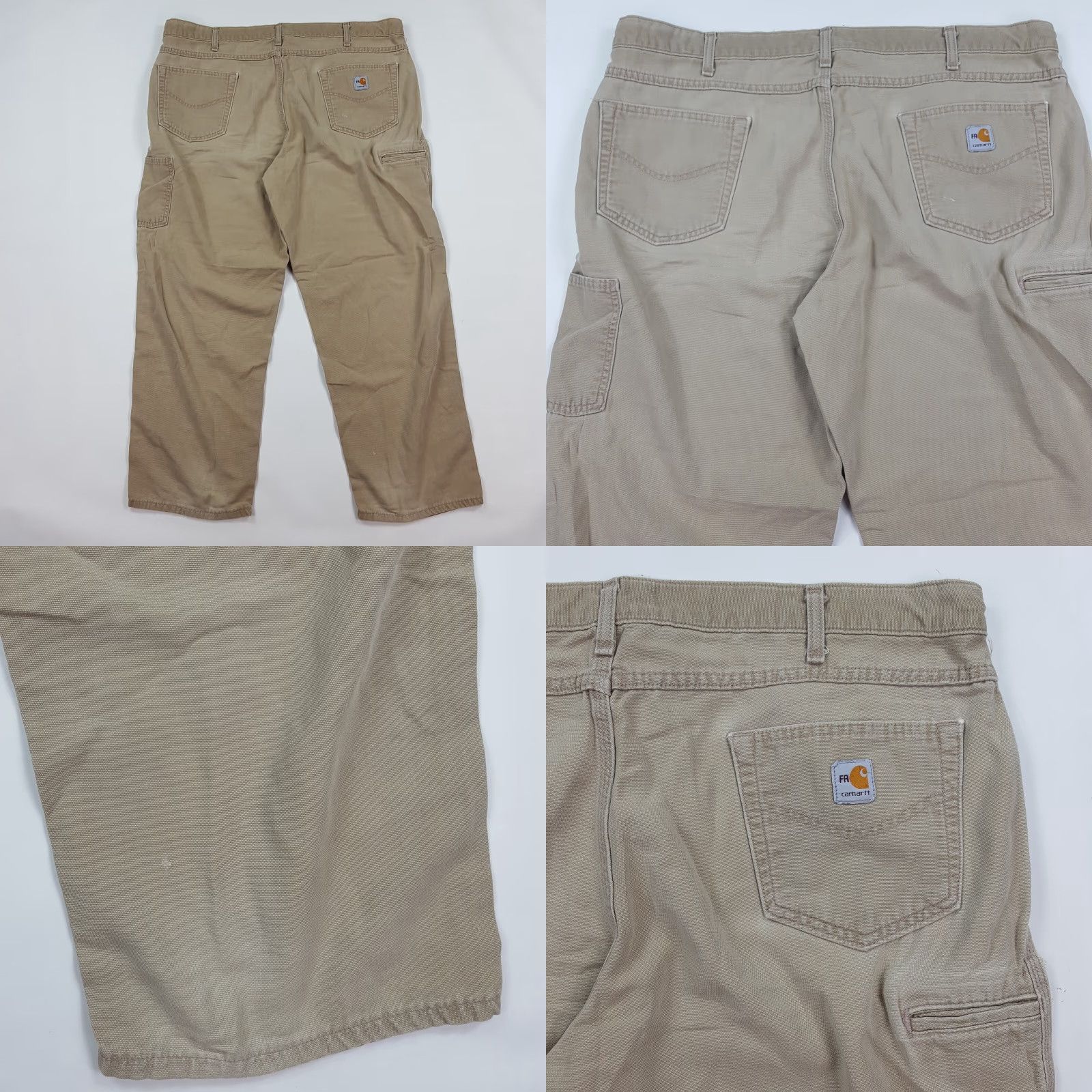 Carhartt VINTAGE Carhartt Flame Resistant Men's Pants 42x30 Khaki Beige Workwear Carpenter Pants Mens Size US 42 / EU 58 - 8 Thumbnail