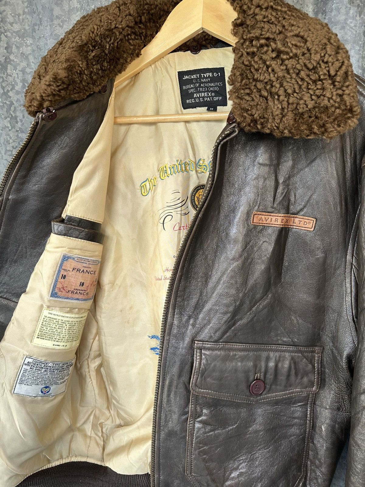 Avirex Type G-1 U.S. Navy Flight Jacket — Vintage 80s