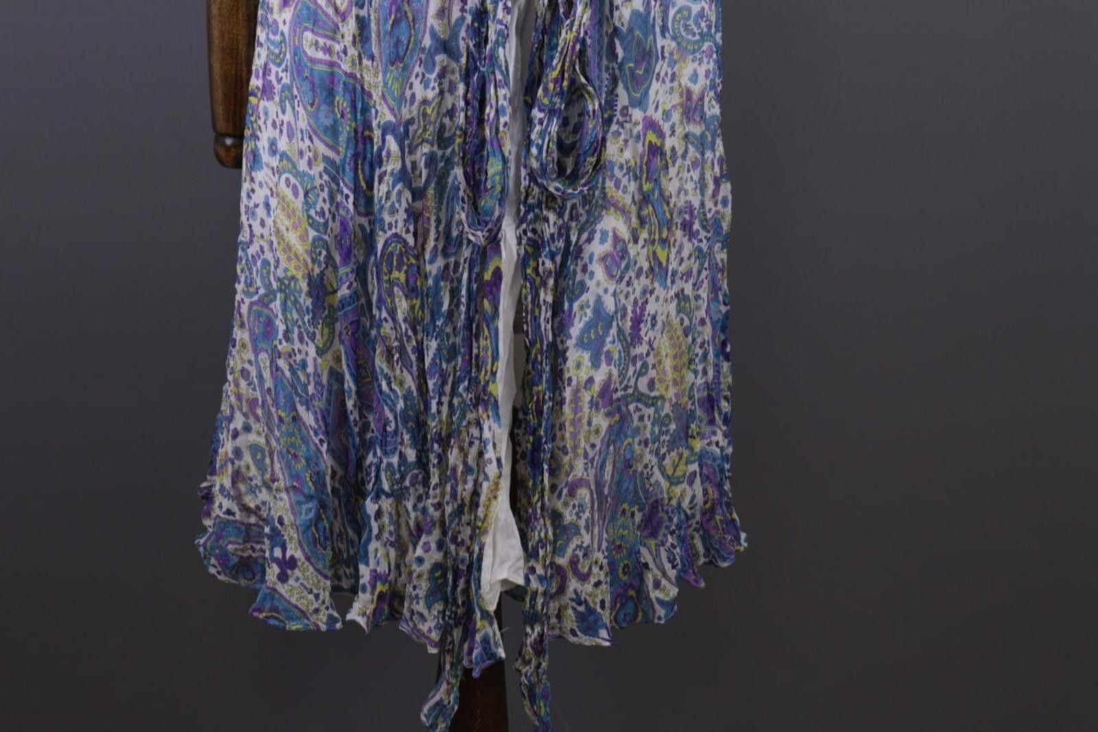 Lauren Ralph Lauren Lauren Ralph Lauren Paisley Silk Cardigan Cape Size 8 / M Size L / US 10 / IT 46 - 3 Thumbnail