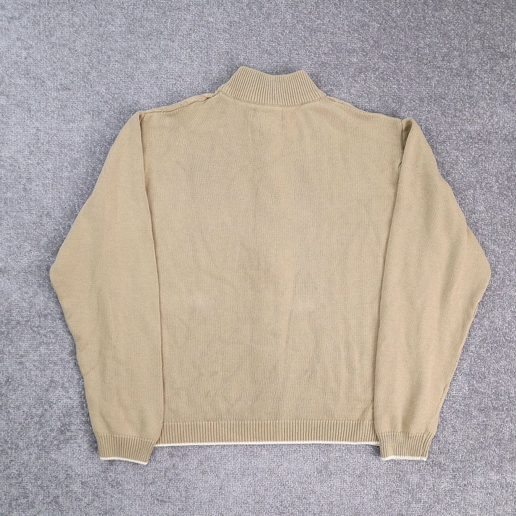 Vintage VTG Alan Flusser 90s Cable Knit XL Brown Sweater Size US XL / EU 56 / 4 - 2 Thumbnail