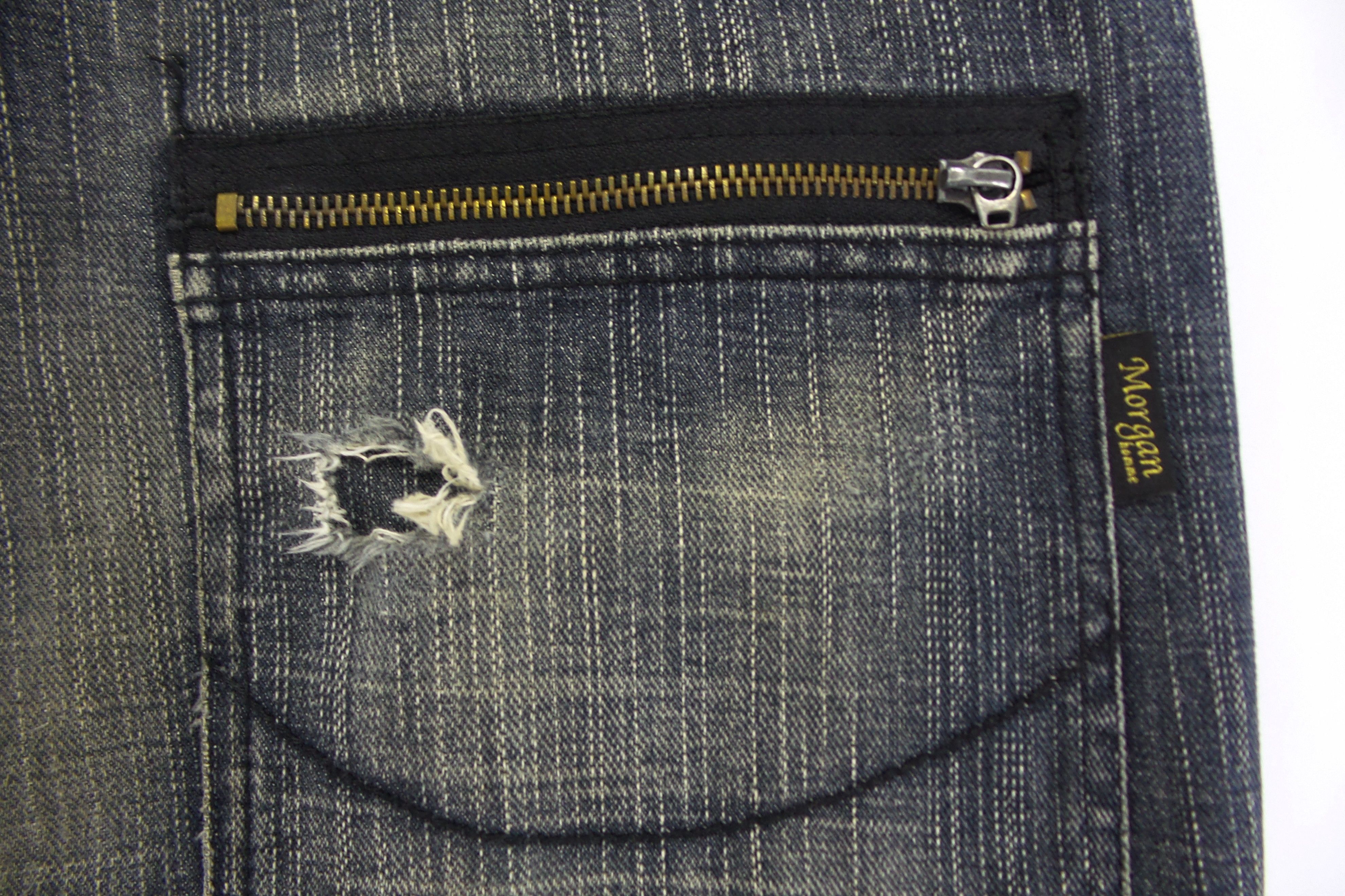 Japanese Brand × Morgan Homme DISTRESSED Morgan Homme 10th Anniversary Jeans W33xL43.5 Size US 33 - 9 Thumbnail