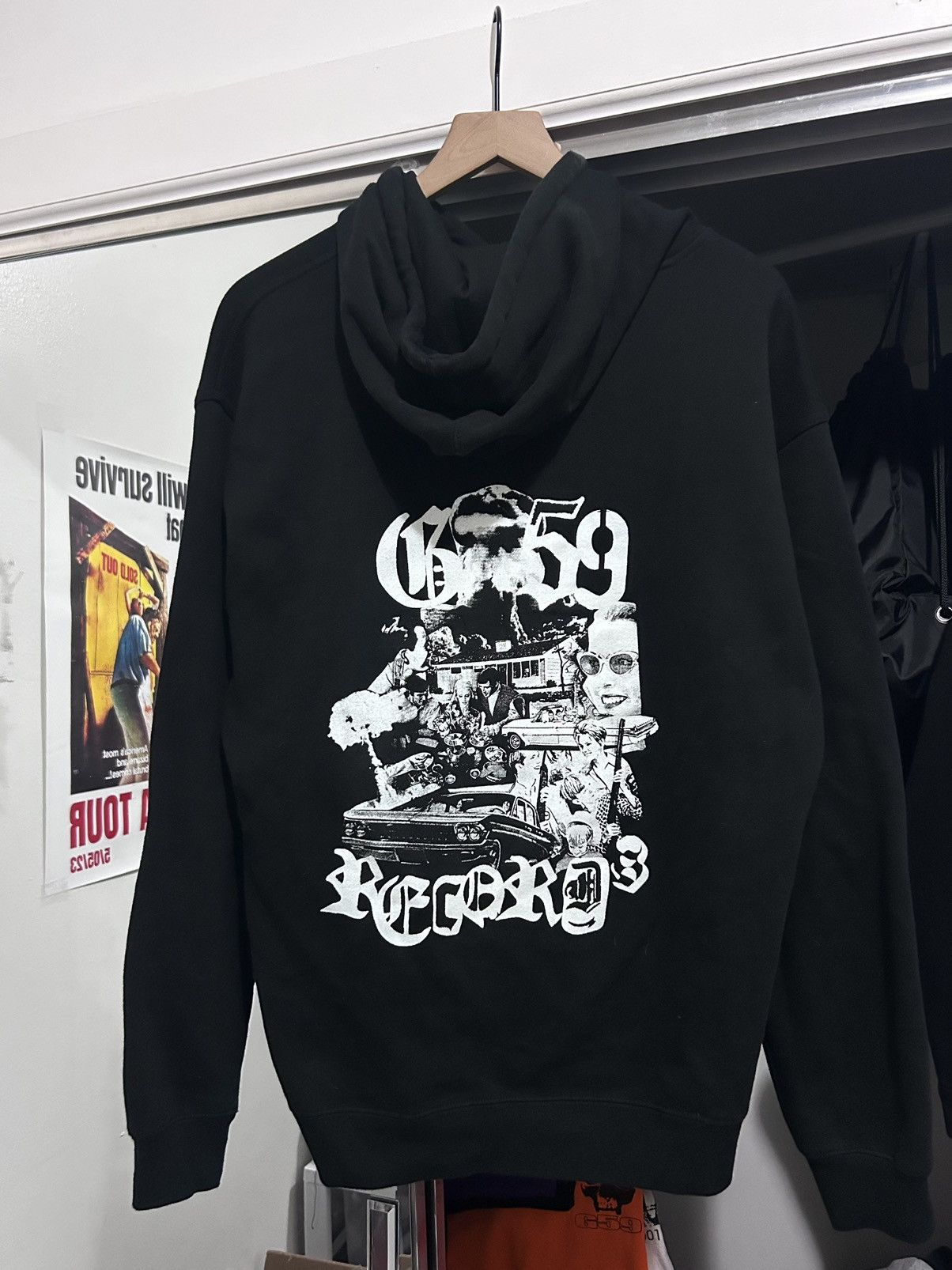 image of G59 Records x Pouya Uicideboy Merch Suicideboys Sacrificial Ritual Hoodie in Black (Size Large)