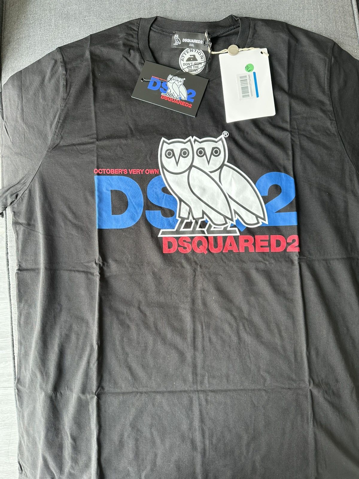 Dsquared2 × October's Very Own OVO x DSQUARE2 black T-shirt XXL Size US XXL / EU 58 / 5 - 2 Thumbnail