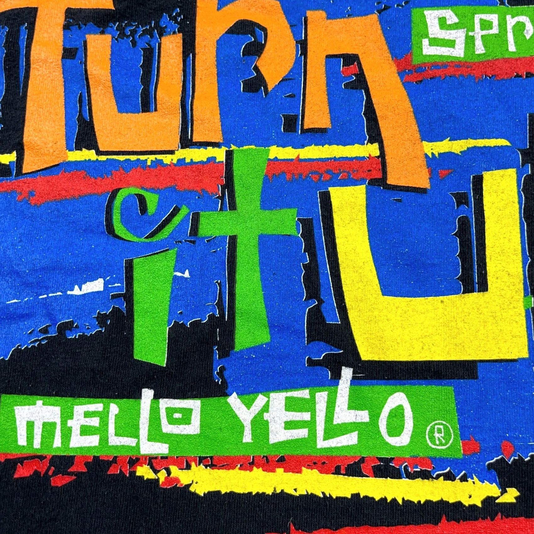 Delta VINTAGE Delta Mellow Yellow Shirt Men XL Black Tee Single Stitch 90s Sprite Soda Pop B Shirt XL Black 90s Rock Retro Mens Size US XL / EU 56 / 4 - 4 Thumbnail