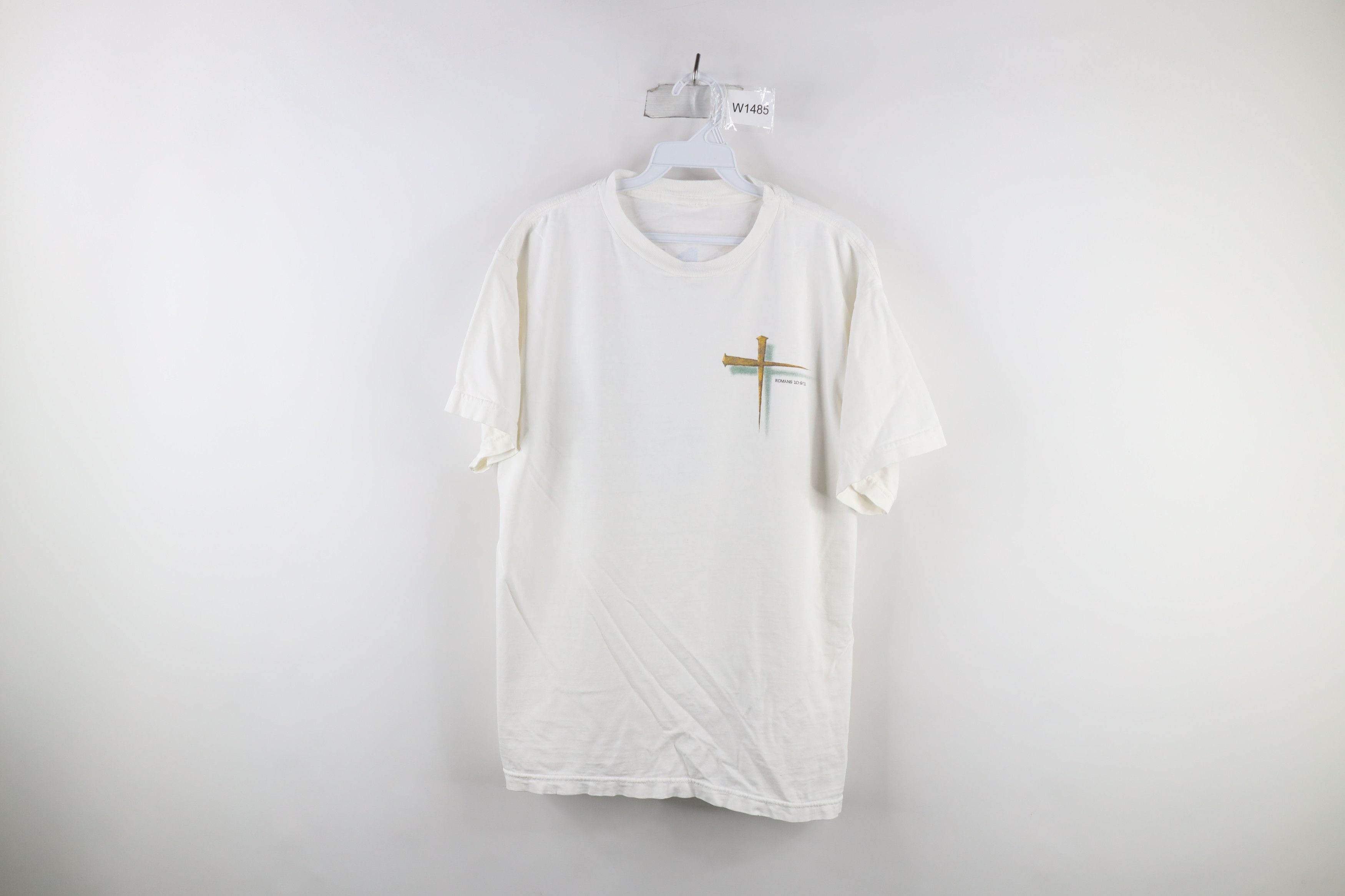 Vintage Vintage Y2K Streetwear Christian Jesus Cross T-Shirt Size US M / EU 48-50 / 2 - 1 Thumbnail