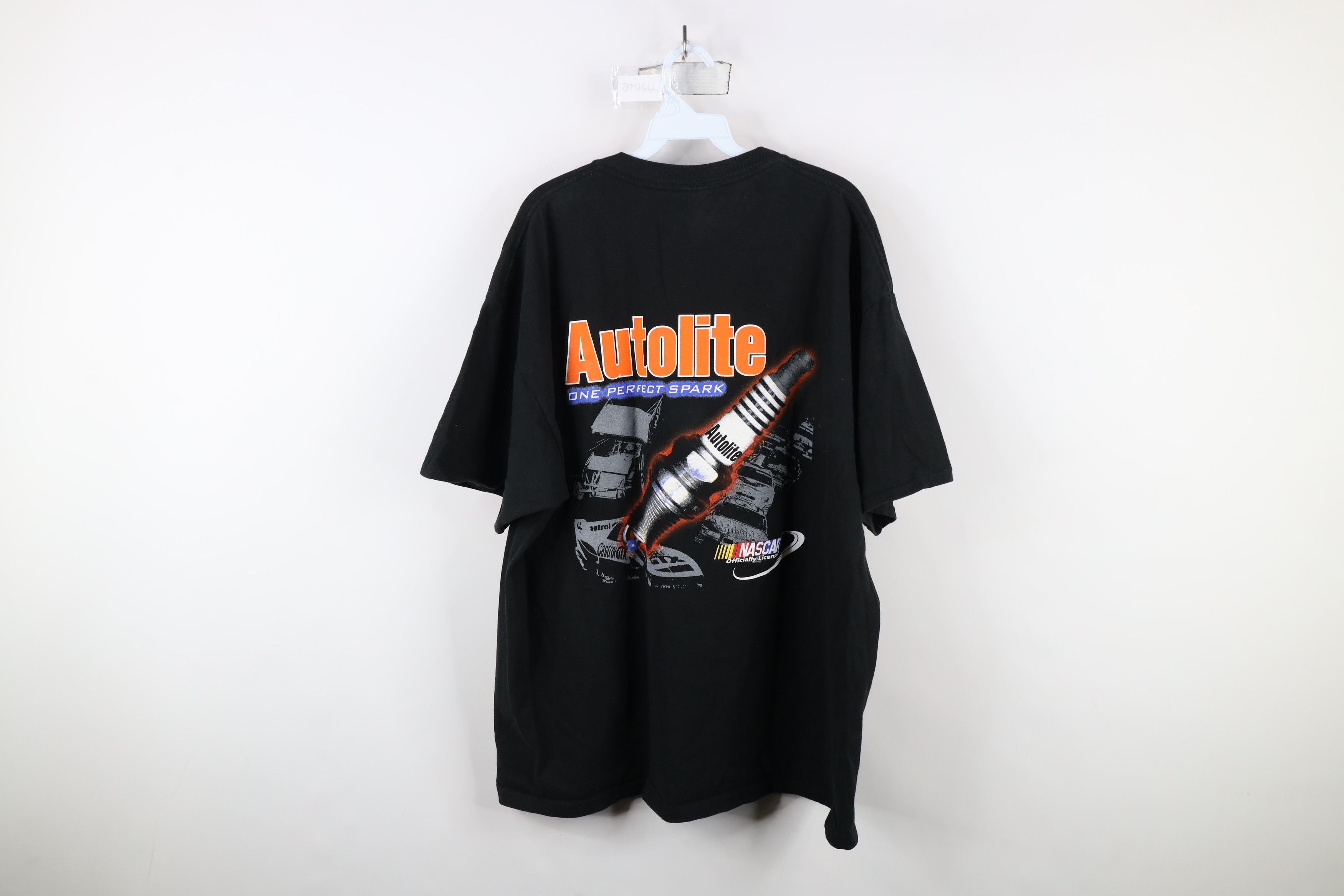 Vintage Vintage NASCAR Autolite Spark Plugs T-Shirt Black Cotton Size US XXL / EU 58 / 5 - 9 Thumbnail