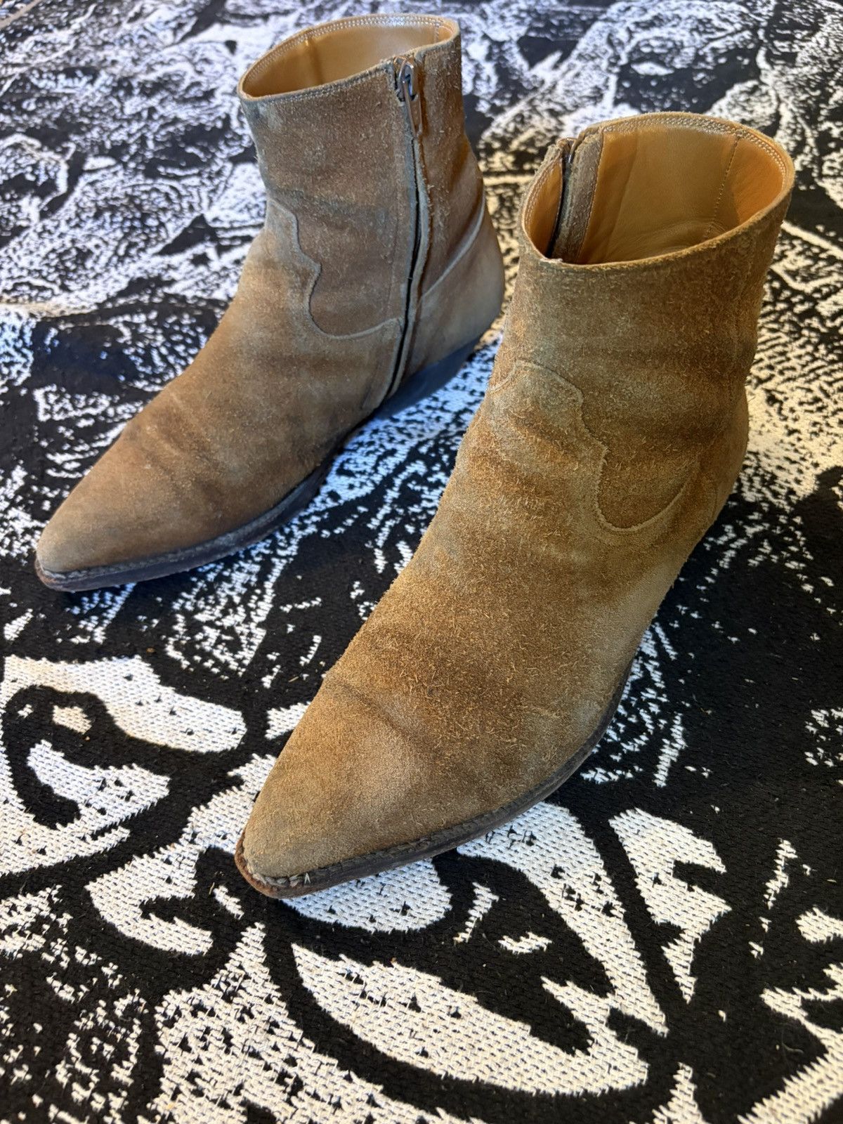 Saint Laurent Paris SS15 Santiag Roughout Suede Size US 7.5 / EU 40-41 - 2 Thumbnail