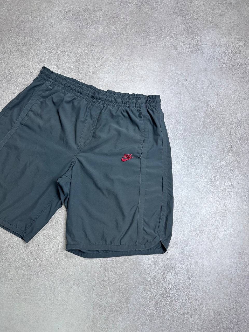 Nike Vintage Nike Running Swoosh Nylon Flared Shorts L Size US 34 / EU 50 - 2 Thumbnail