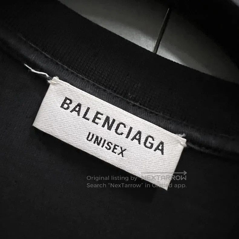 Balenciaga Balenciaga Black Embroidered Logo Longsleeve. Size US M / EU 48-50 / 2 - 3 Thumbnail