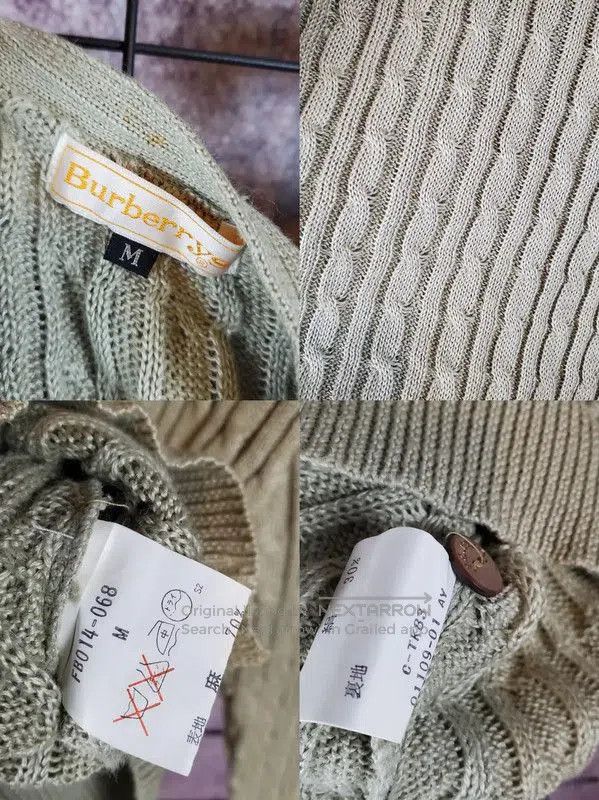 Burberry Burberry Women's Knitted Short Cardigan in Light Green. Size M / US 6-8 / IT 42-44 - 9 Thumbnail