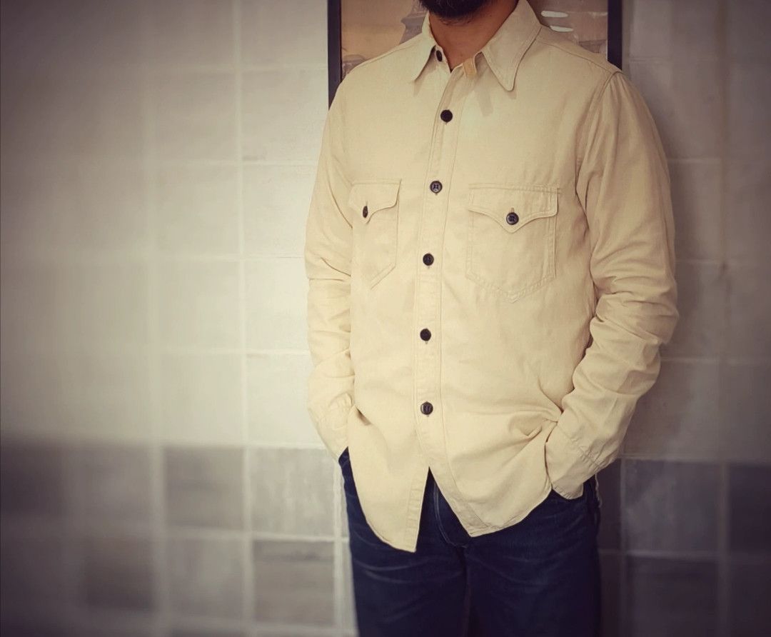 image of Freewheelers Shirt in Beige, Men's (Size Medium)