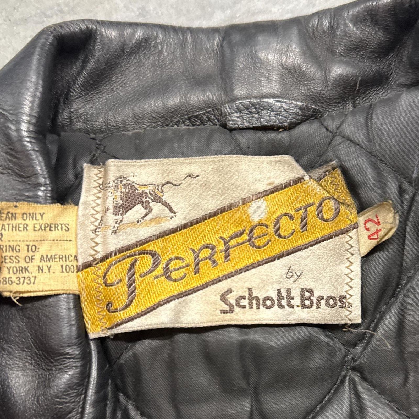 Japanese Brand × Schott × Vintage Perfecto Schott Bros 613 One Sta Vintage 60s Leather Jacket Size US M / EU 48-50 / 2 - 3 Thumbnail