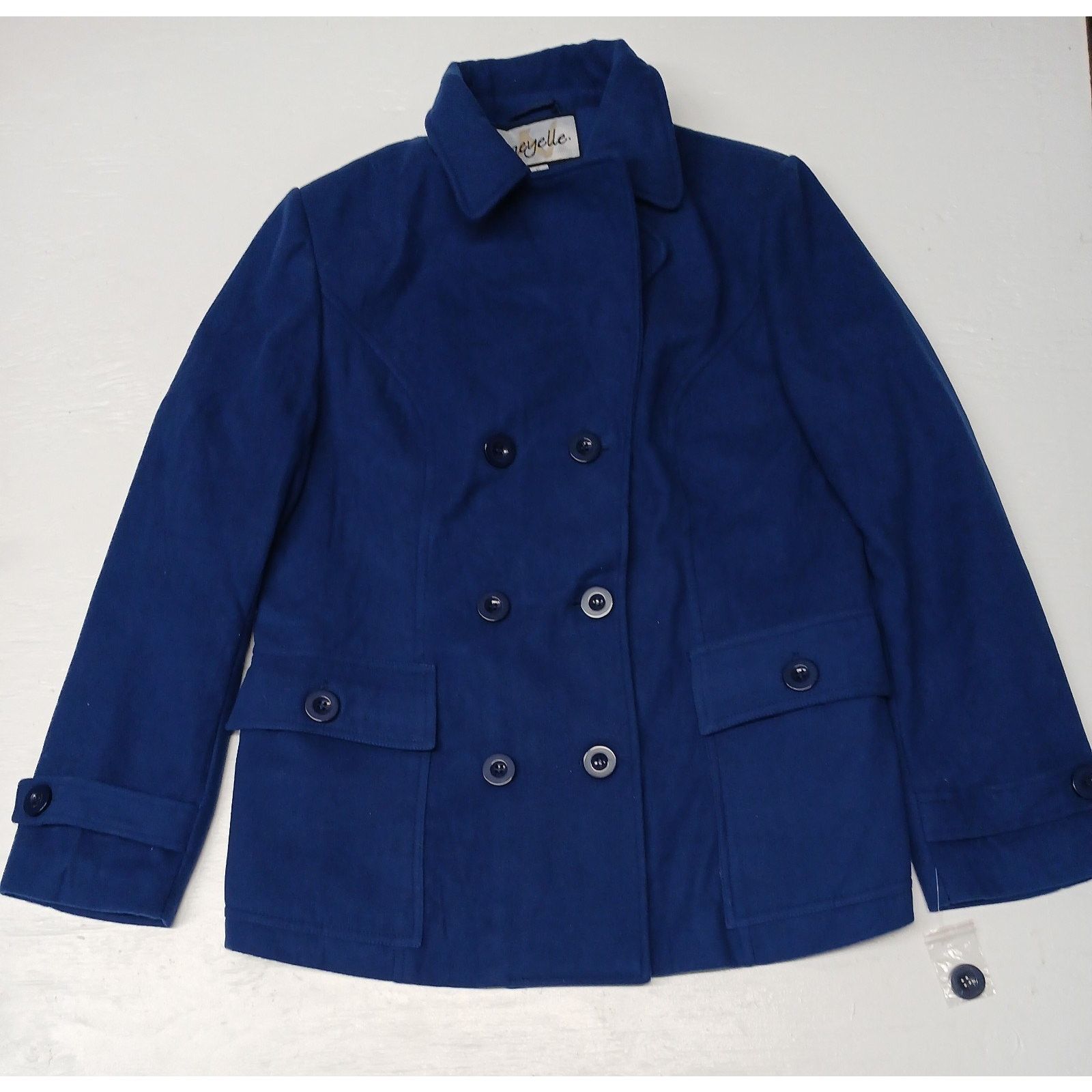 Other Neyelle (XL)Women's Blue Mid Length Wool Over Coat Size US XL / EU 56 / 4 - 1 Thumbnail