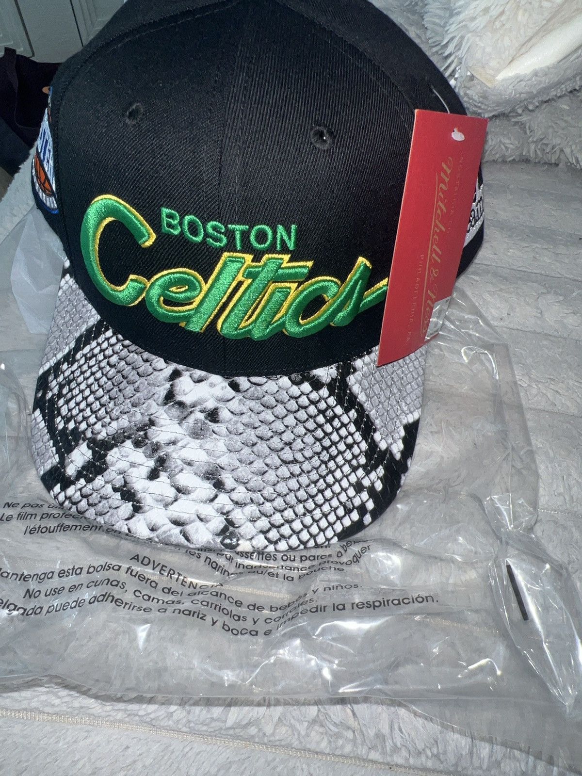 Just Don × Mitchell & Ness Just Don Boston Celtics Strapback Hat Size ONE SIZE - 1 Thumbnail
