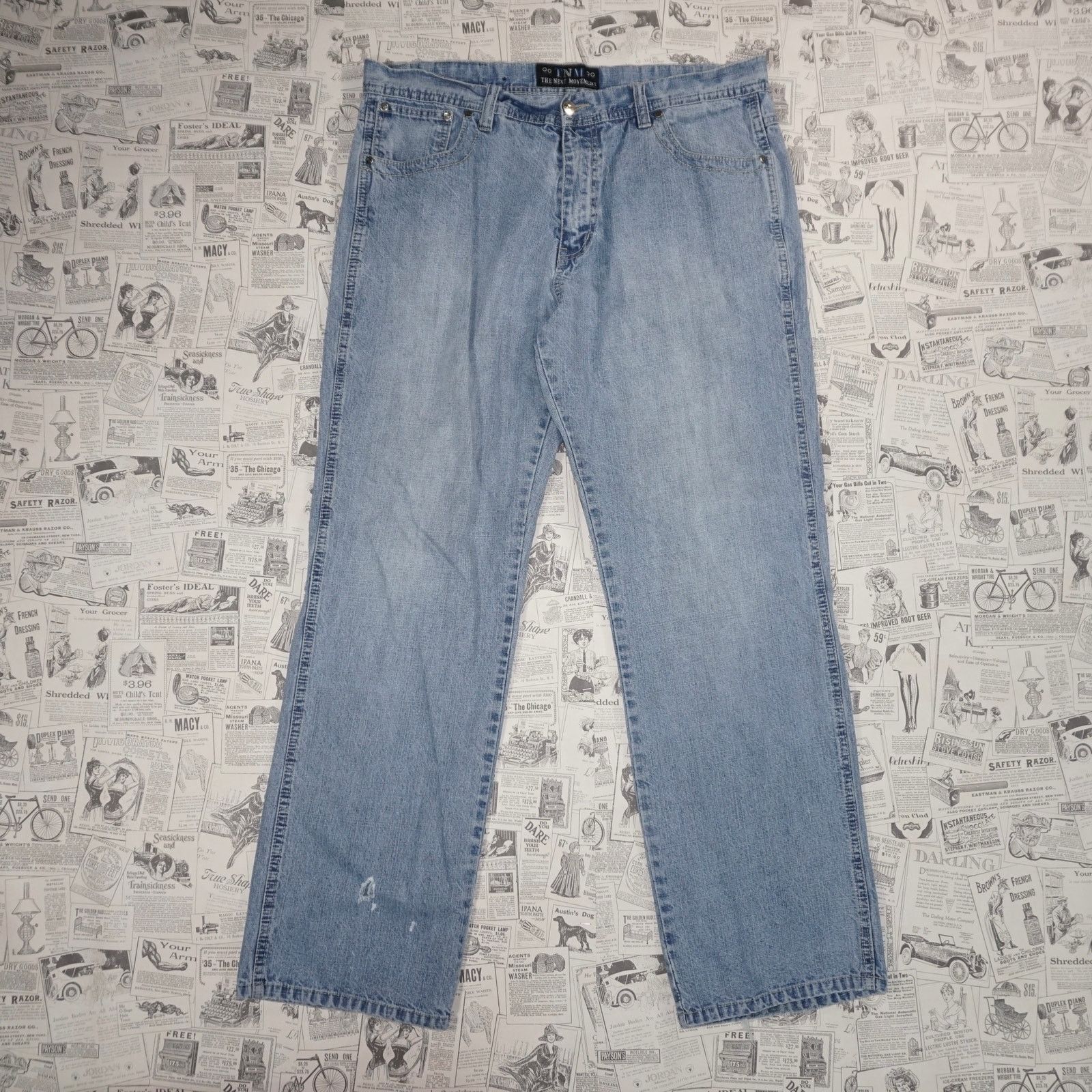 Vintage 38 - Vintage Y2K TNM super faded denim 00s baggy jeans pants Size US 38 / EU 54 - 2 Thumbnail